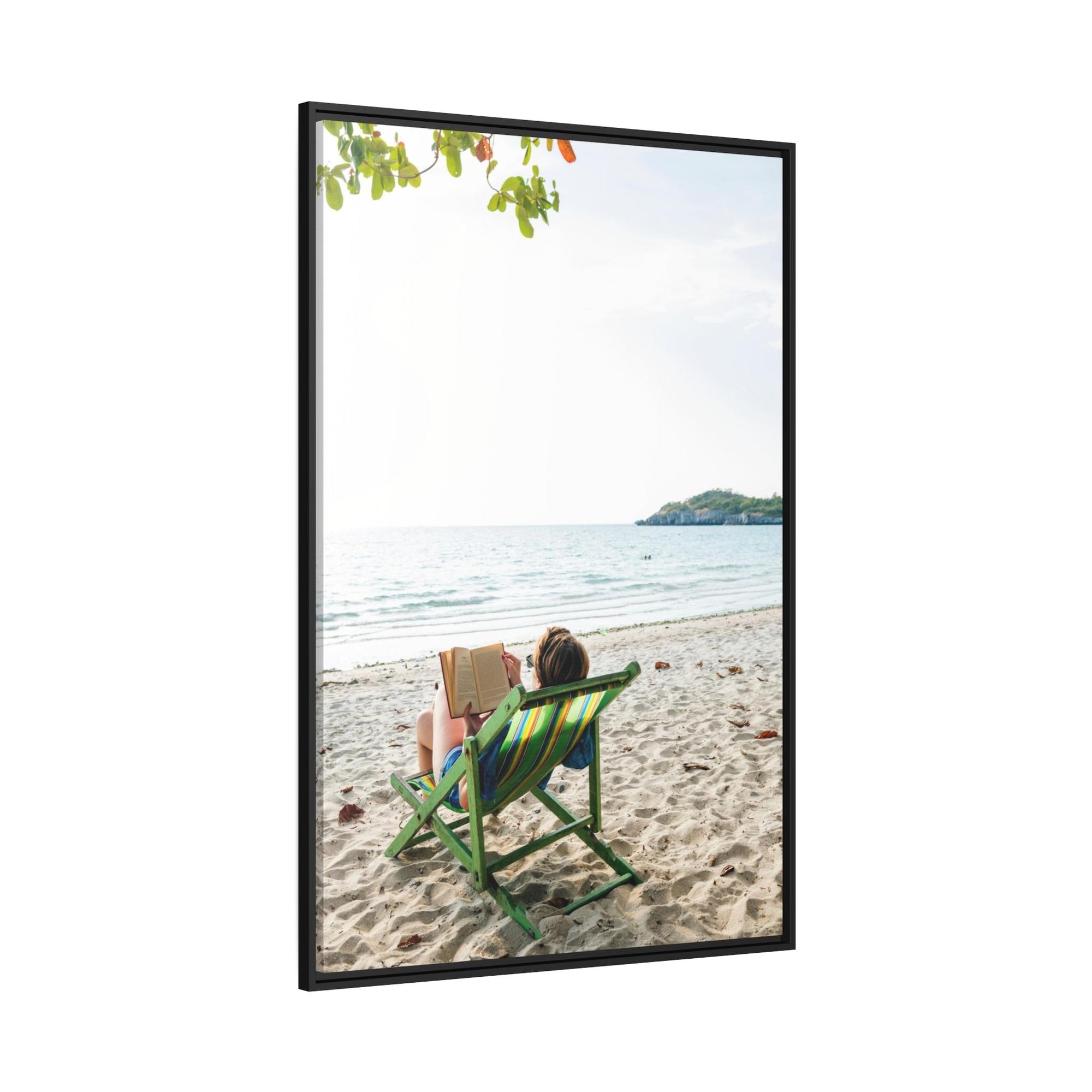 Relax Serene Solitude: A Relaxing Wall Art on Framed Canvas