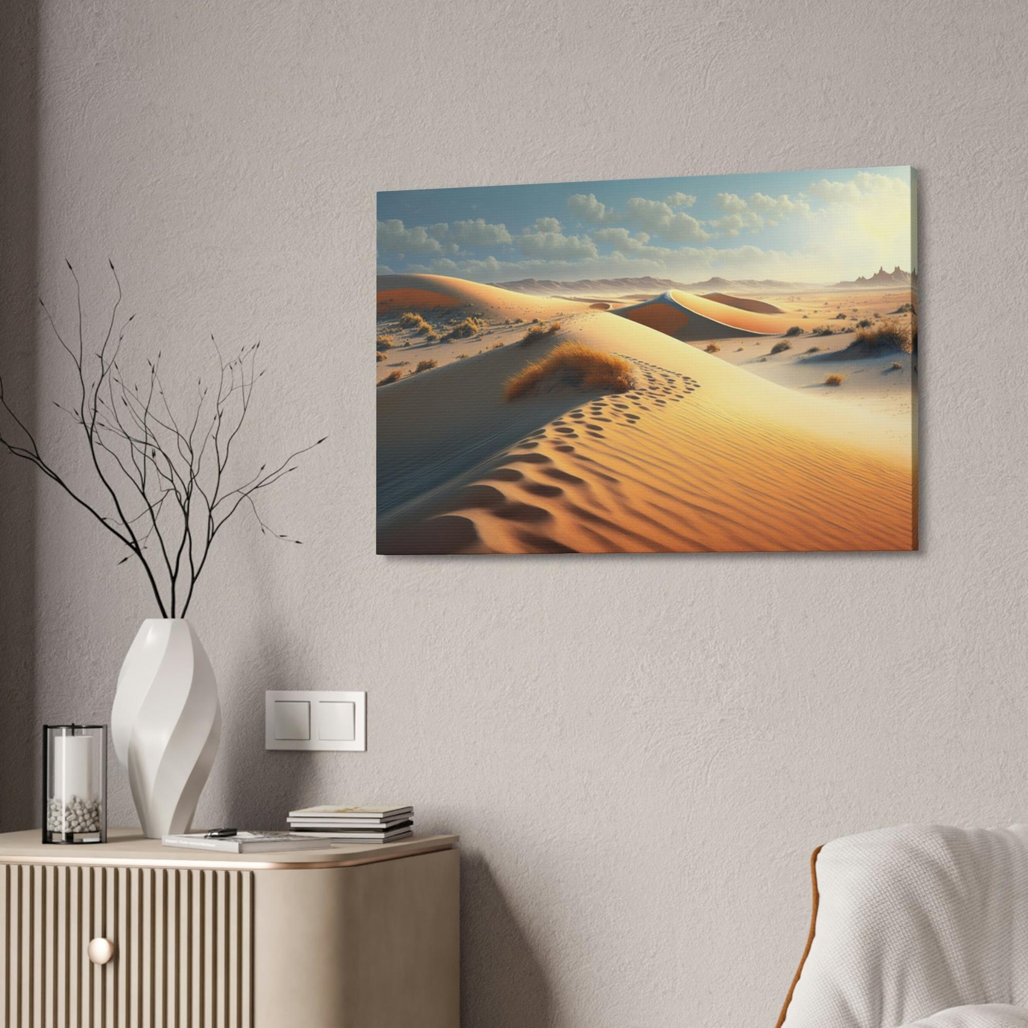 Desert Vast Wonders: Artistic Canvas & Poster Print of the Desert for Your Wall