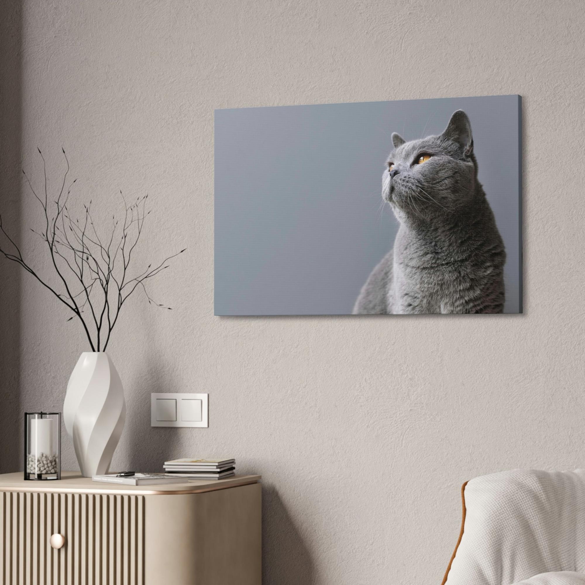 Cats Feline Finesse: Artistic Cat Depictions on Natural Canvas & Posters