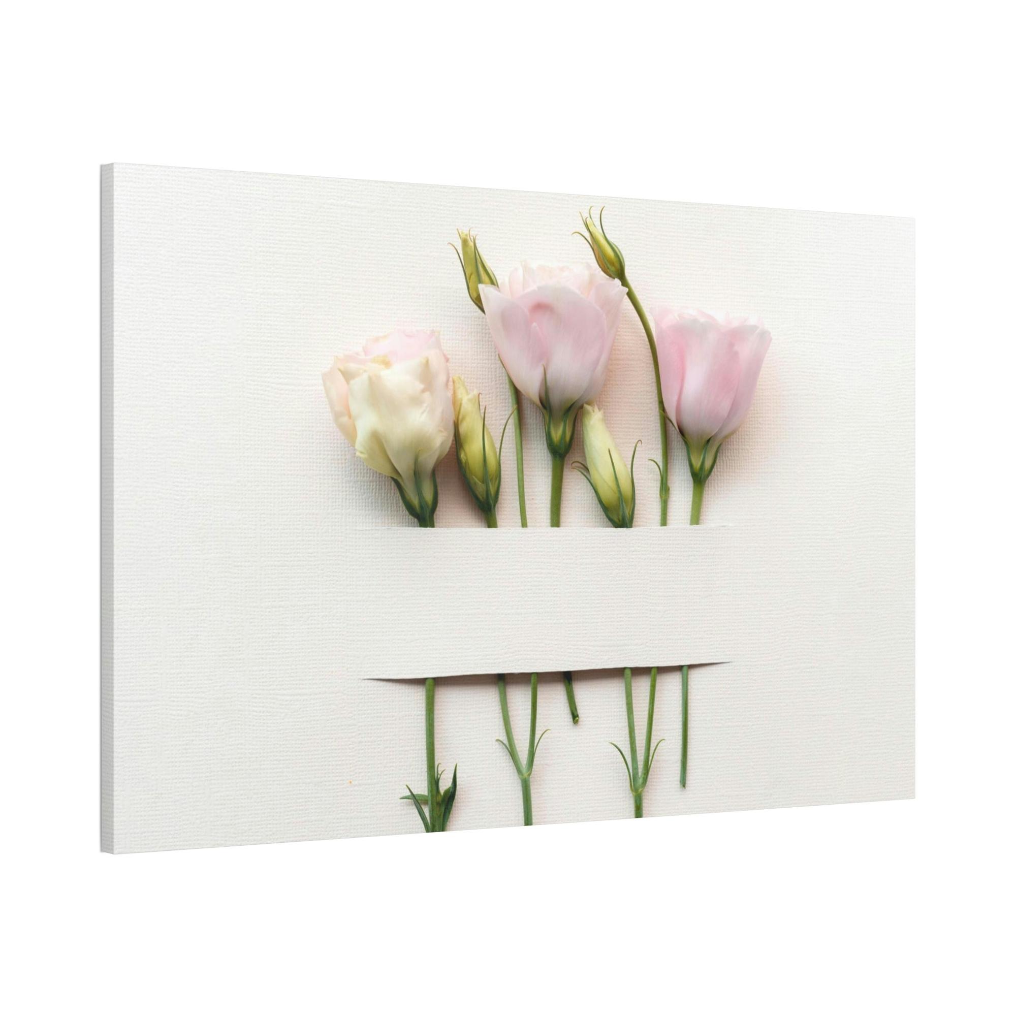 Flowers Floral Elegance: Poster Print on Canvas for Refined Wall Decor