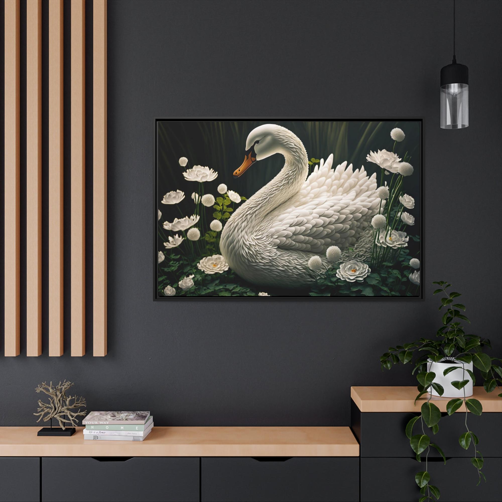 Swans Graceful Elegance: Wall Art Celebrating the Beauty and Poise of Swan
