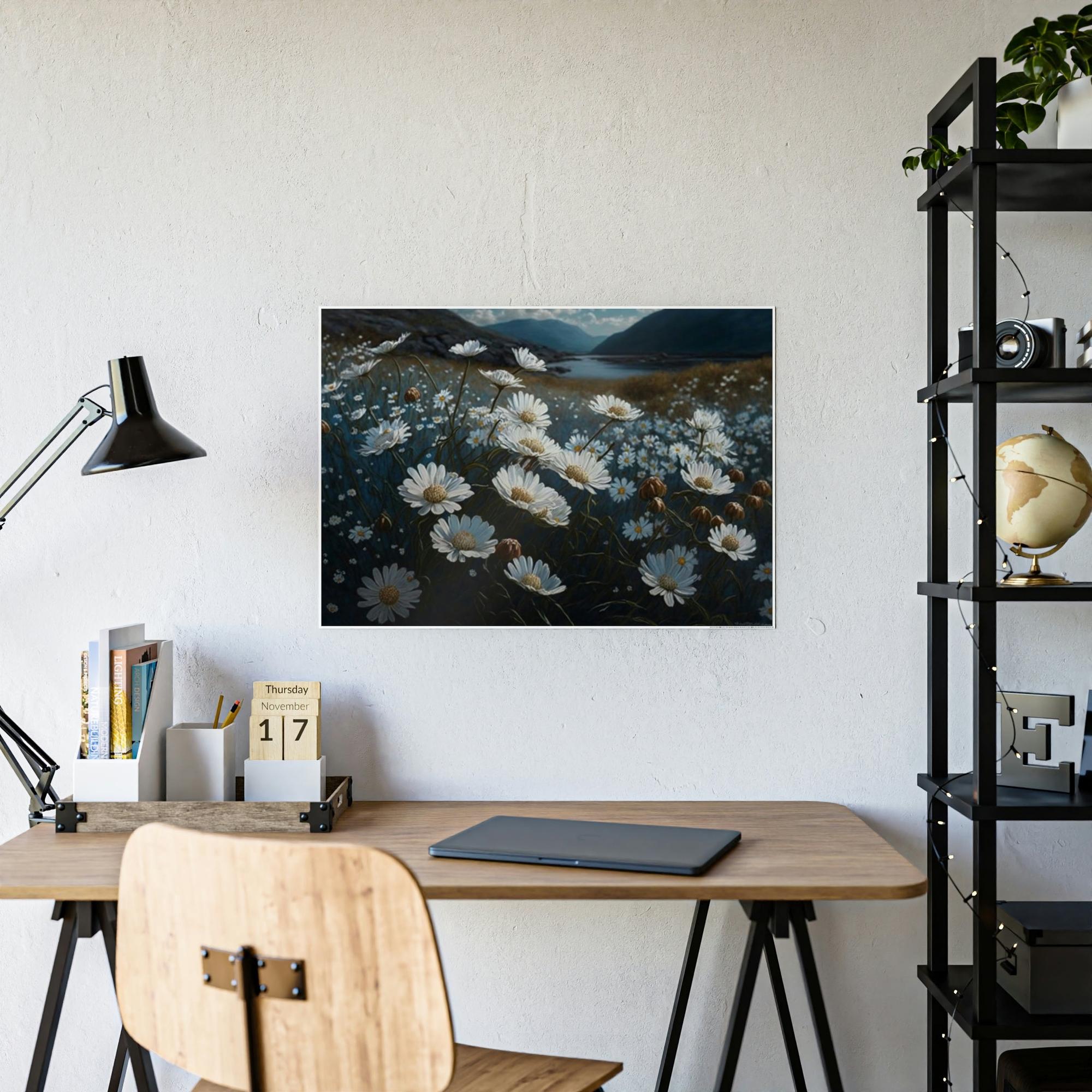 Daisies Radiant Daisies: Floral Artwork on Canvas & Posters for Home Decor