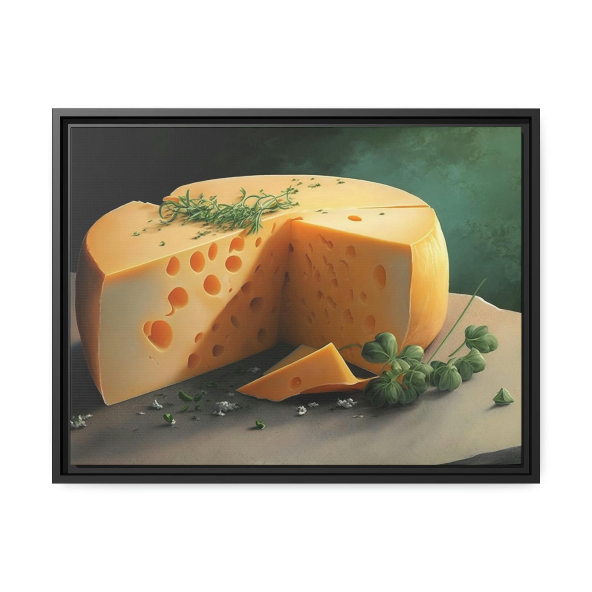 Cheese Artisanal Cheese: High-Quality Canvas Prints of Handcrafted Cheeses