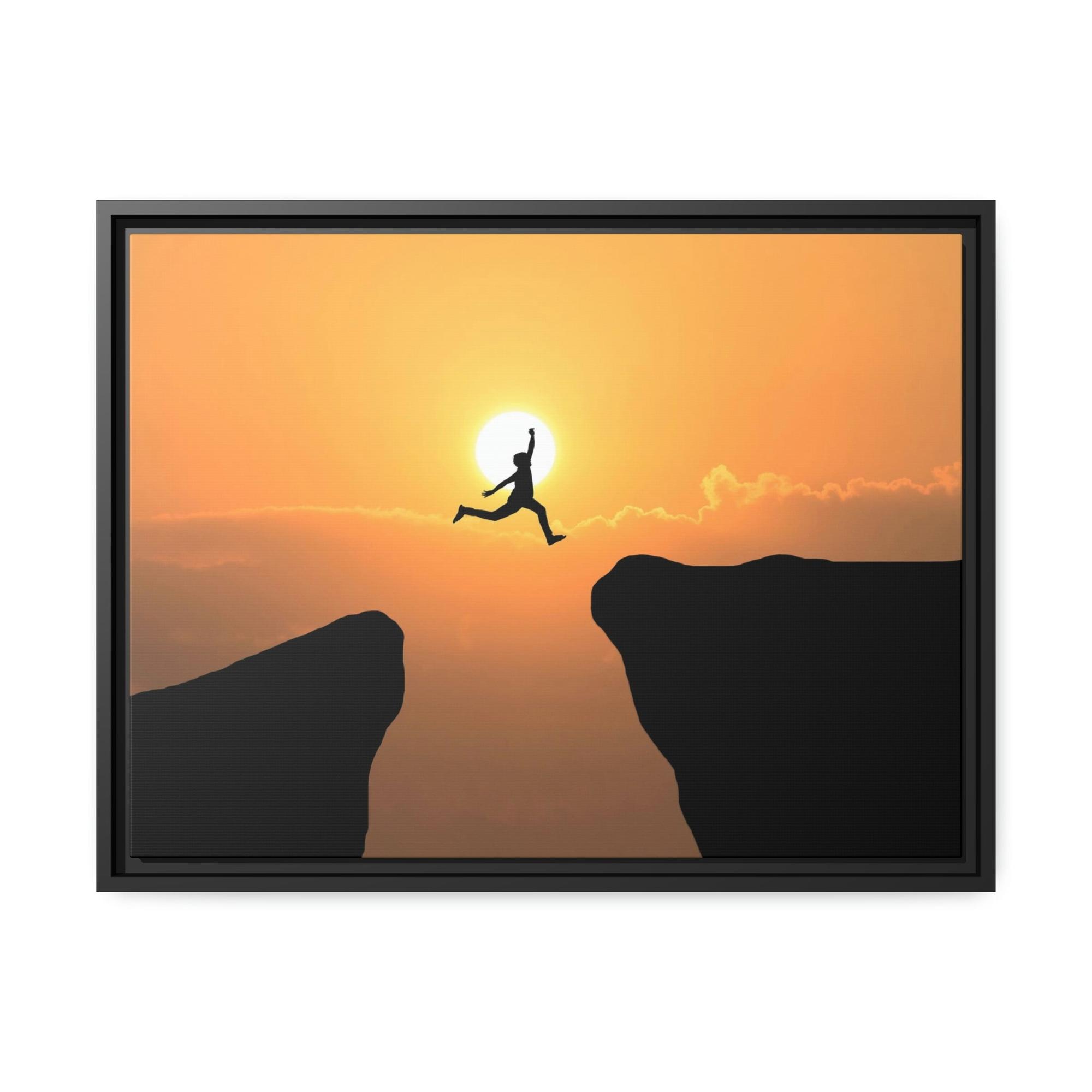 undefined The Cliff's Edge: Dramatic Canvas Print for Statement Decor