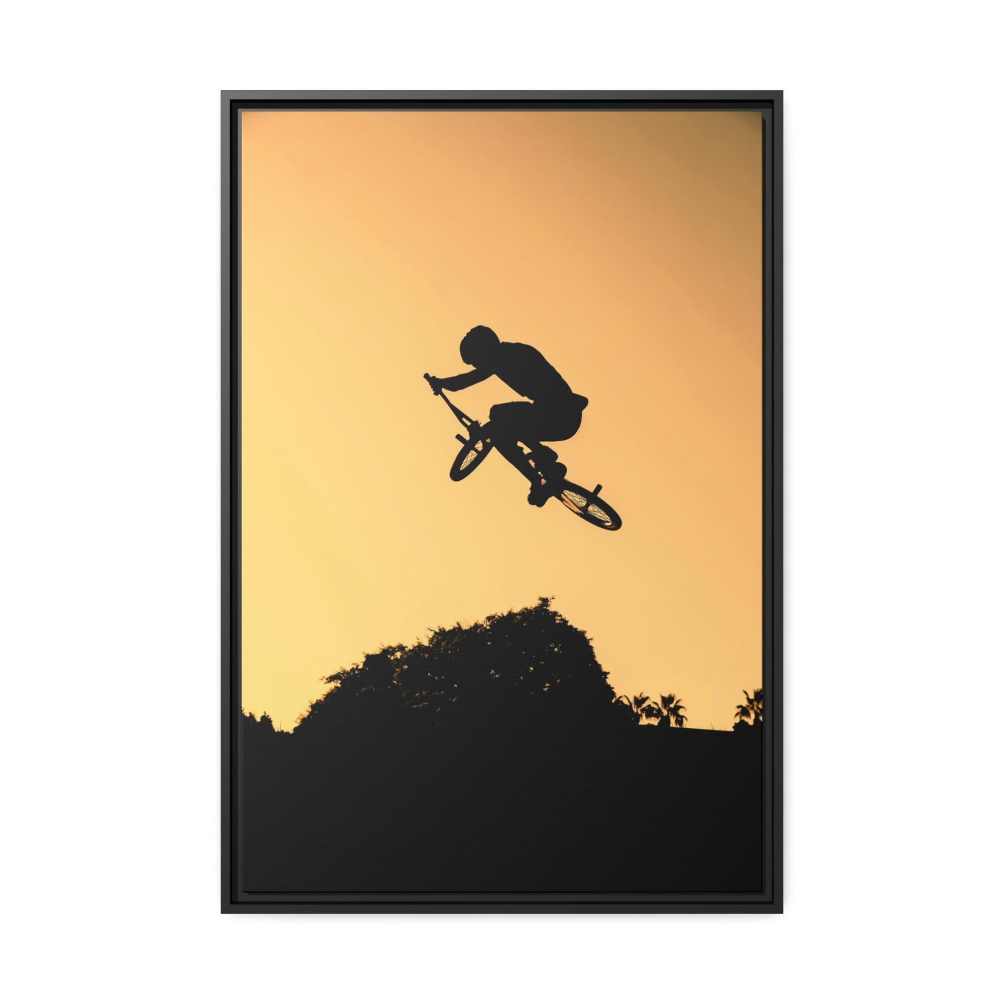 Bicycles Two-Wheeled Adventure: Colorful Bicycles on Print Canvas & Poster