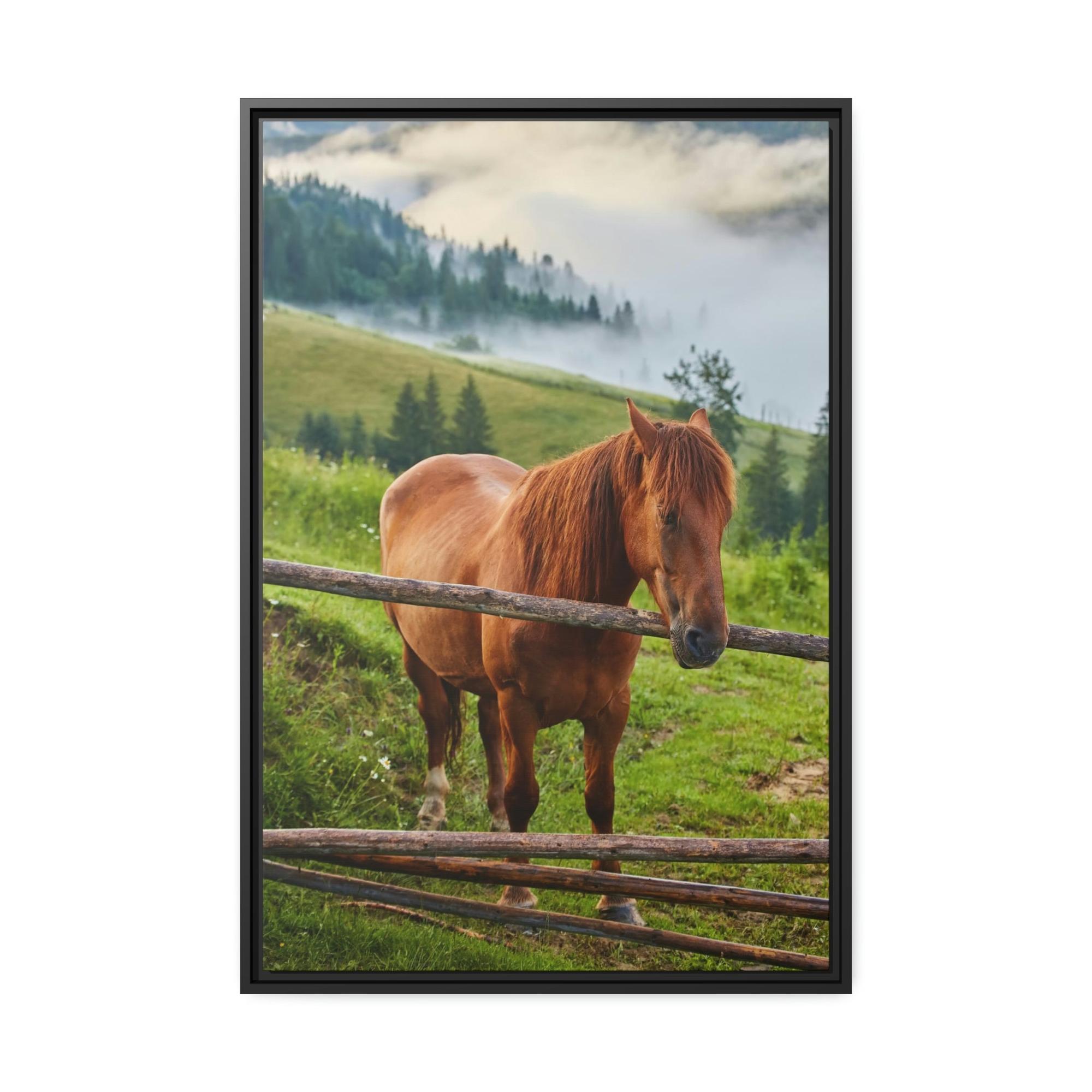 Animals Majestic Horse: A Stunning Animal Painting on Canvas to Adorn Your Wall