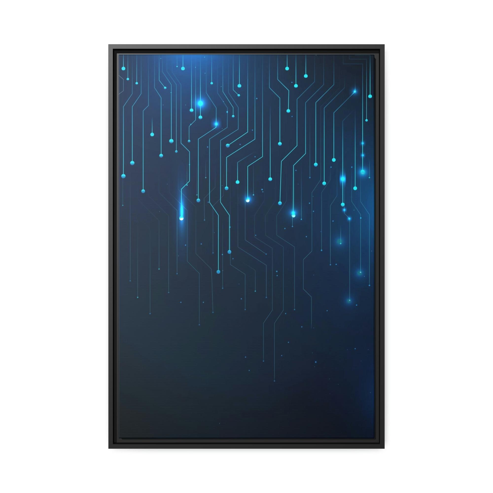 Abstract Digital Digital Delight: Colorful Canvas Print for your Wall