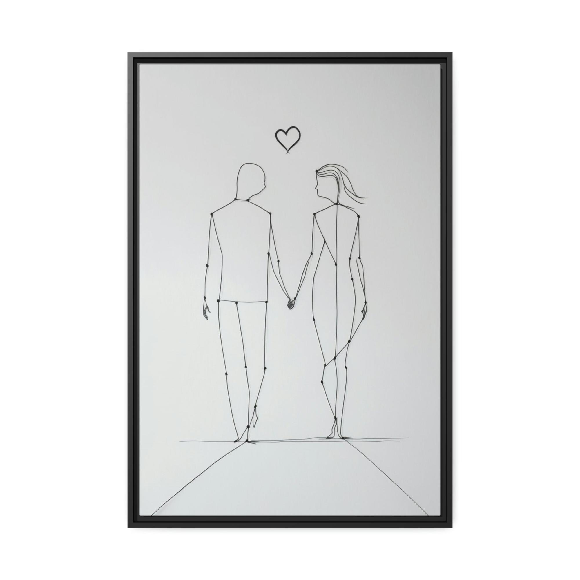 Abstract Line Art The Art of Lines: A Framed Poster & Canvas Print of an Abstract Line Artwork