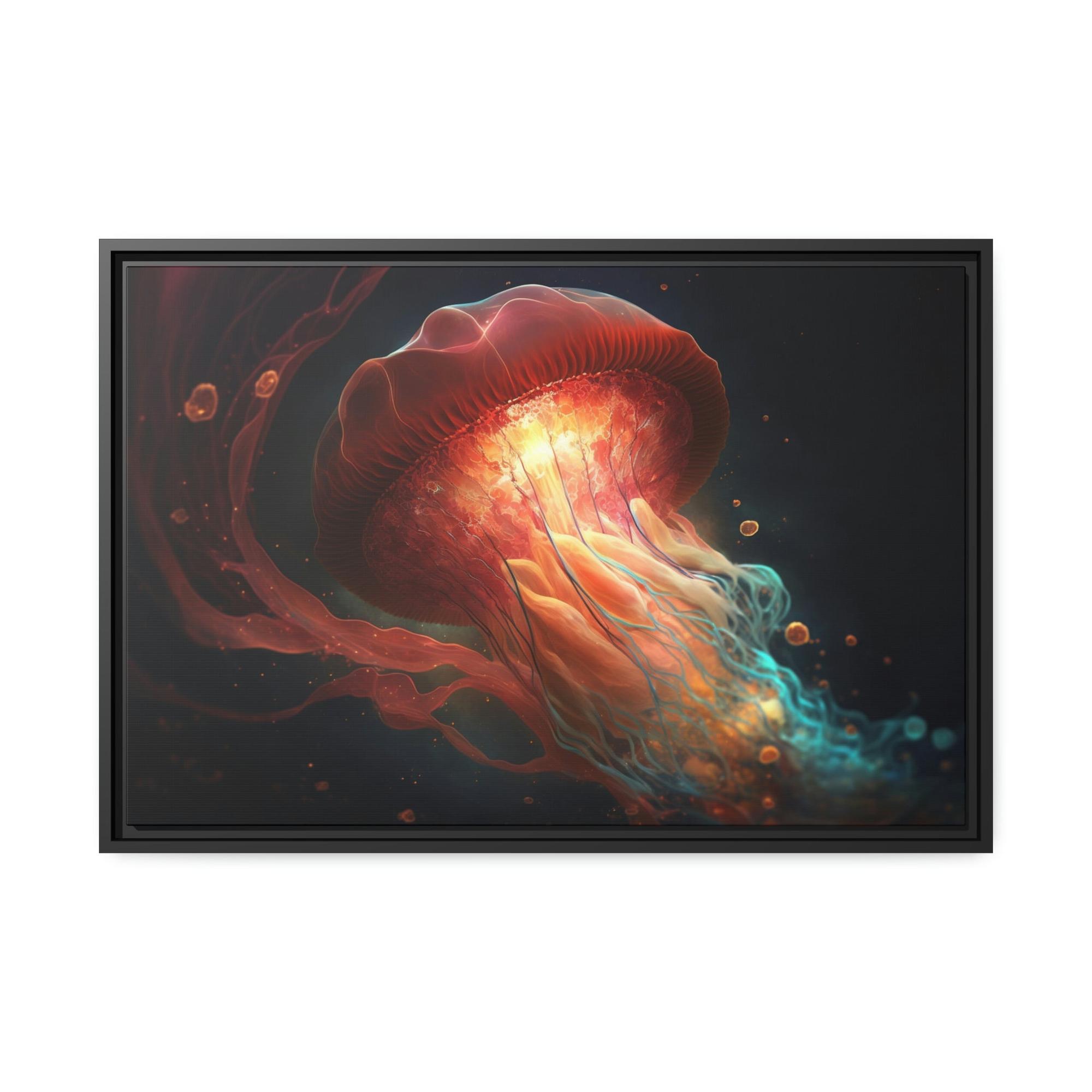 undefined The Graceful Dance: Jellyfish Wall Art Collection on Canvas
