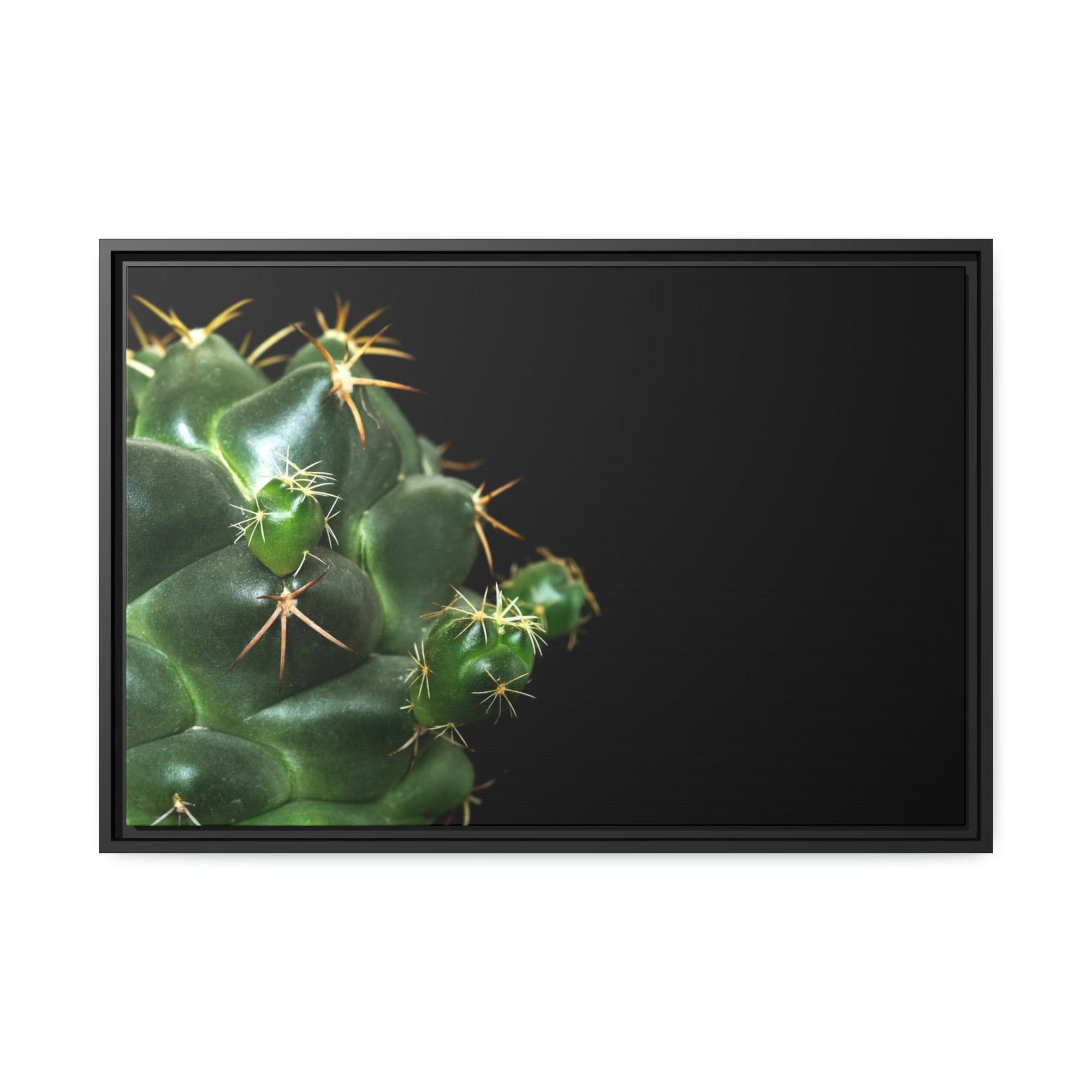 Cactus Succulent Splendor: Natural Canvas Cactus Print for a Modern Look