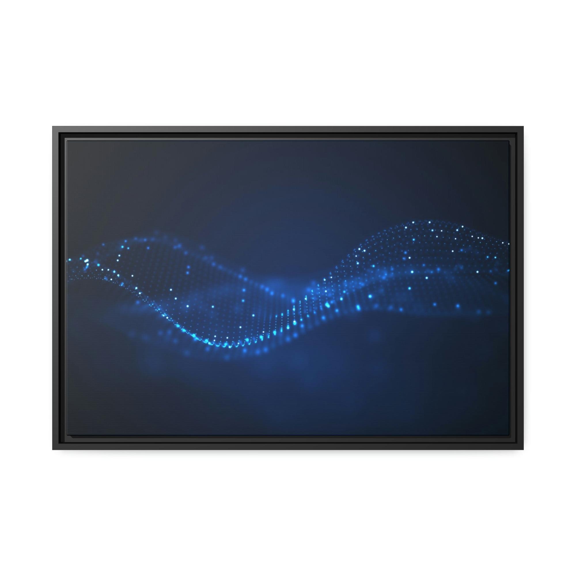 Abstract Digital Digital Dreams: Abstract Wall Art on Natural Canvas & Poster