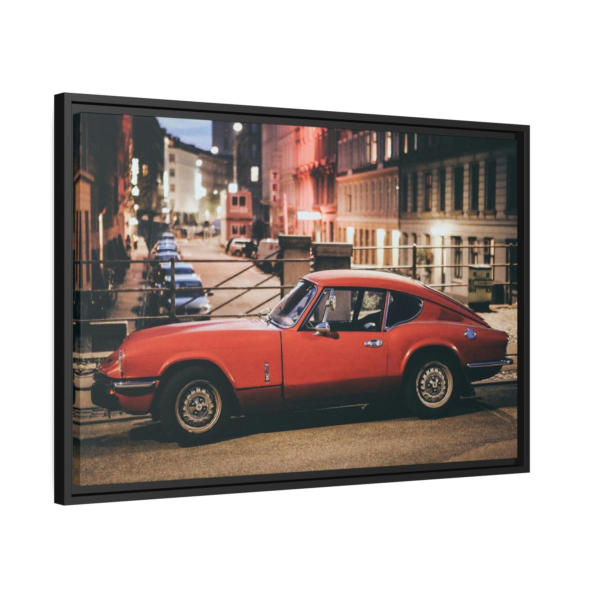 undefined The Classic Corvette: A Striking Framed Poster Print for Car Enthusiasts