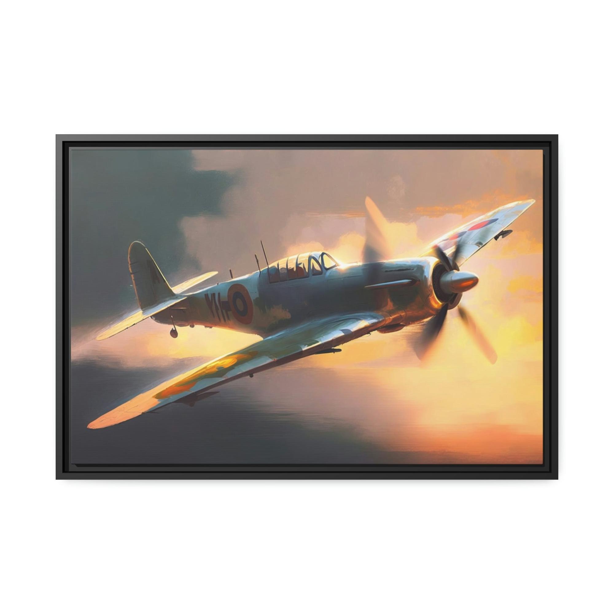 Aircraft Flying High: Stunning Canvas Print of Aircraft in Action