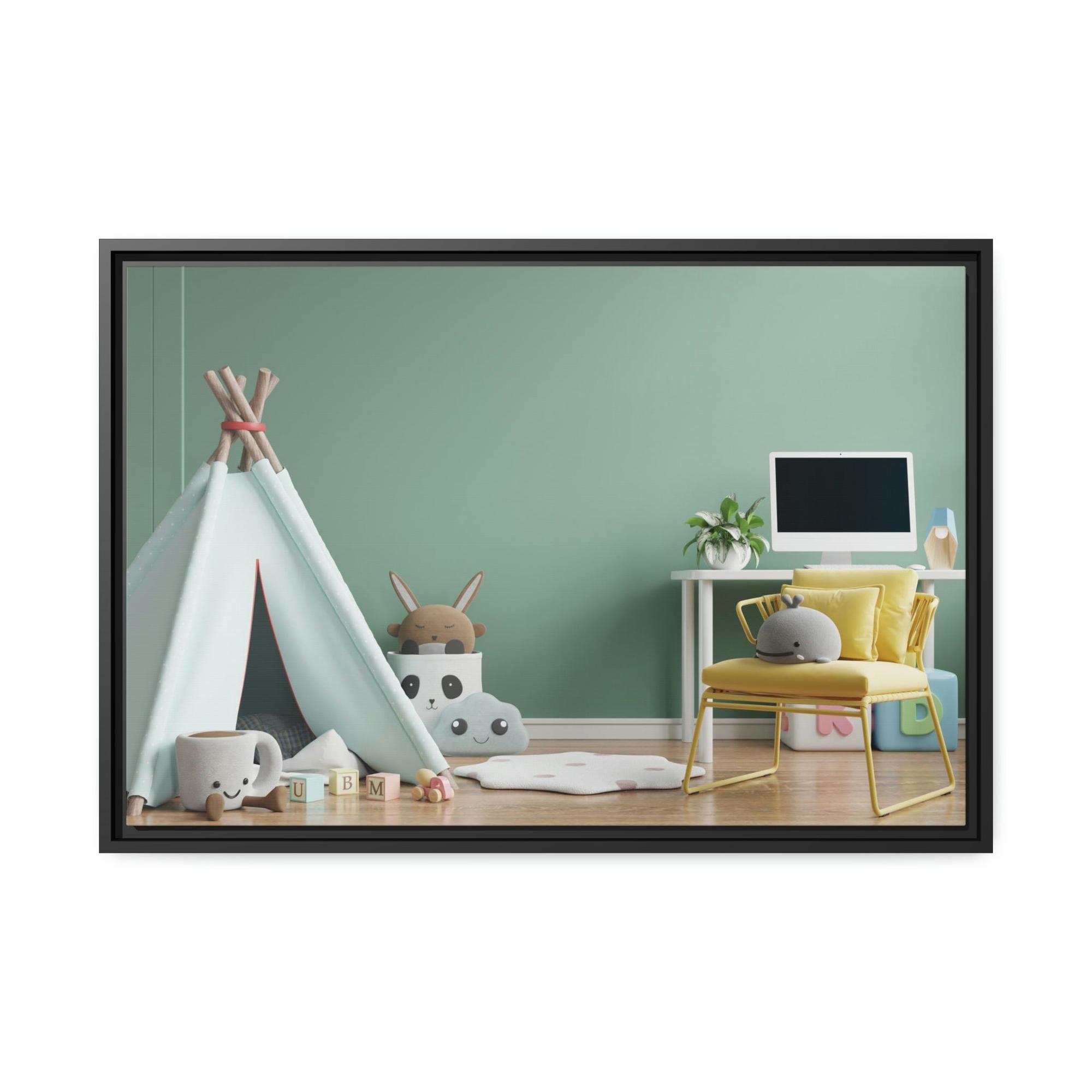 Boys Room Boys Room Art on a Natural Canvas with a Construction Zone Theme: Perfect for Little Builders