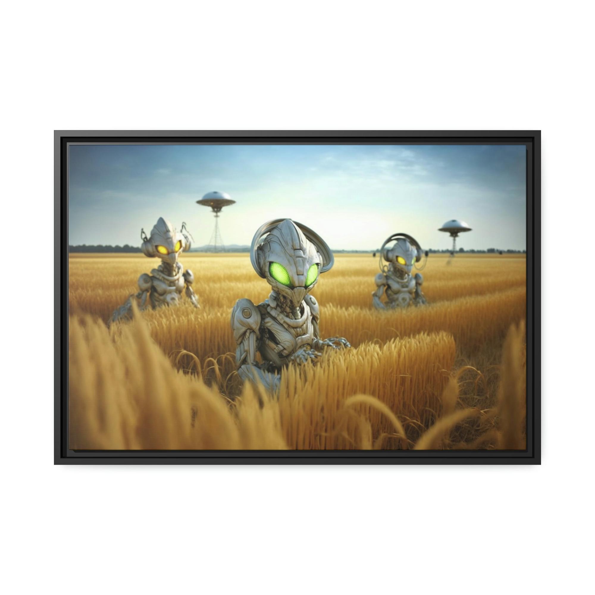 Aliens Intergalactic Beauty: Alien-Inspired Art Print on Canvas & Poster