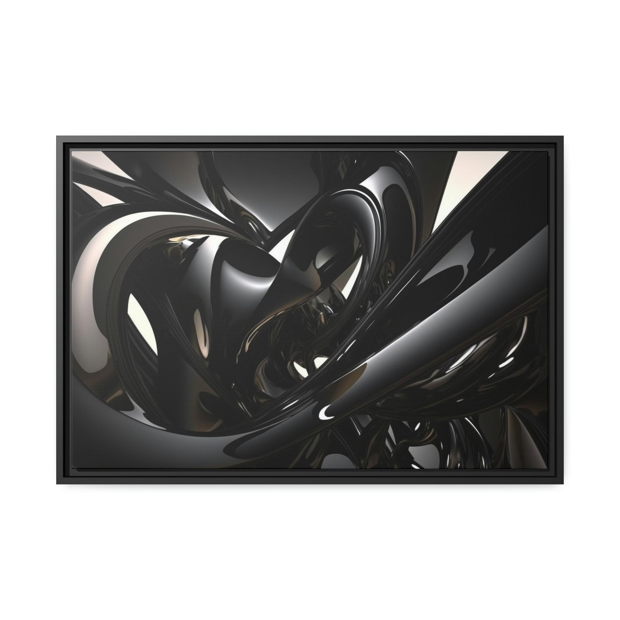 Black The Beauty of Darkness: Framed Black Art Print