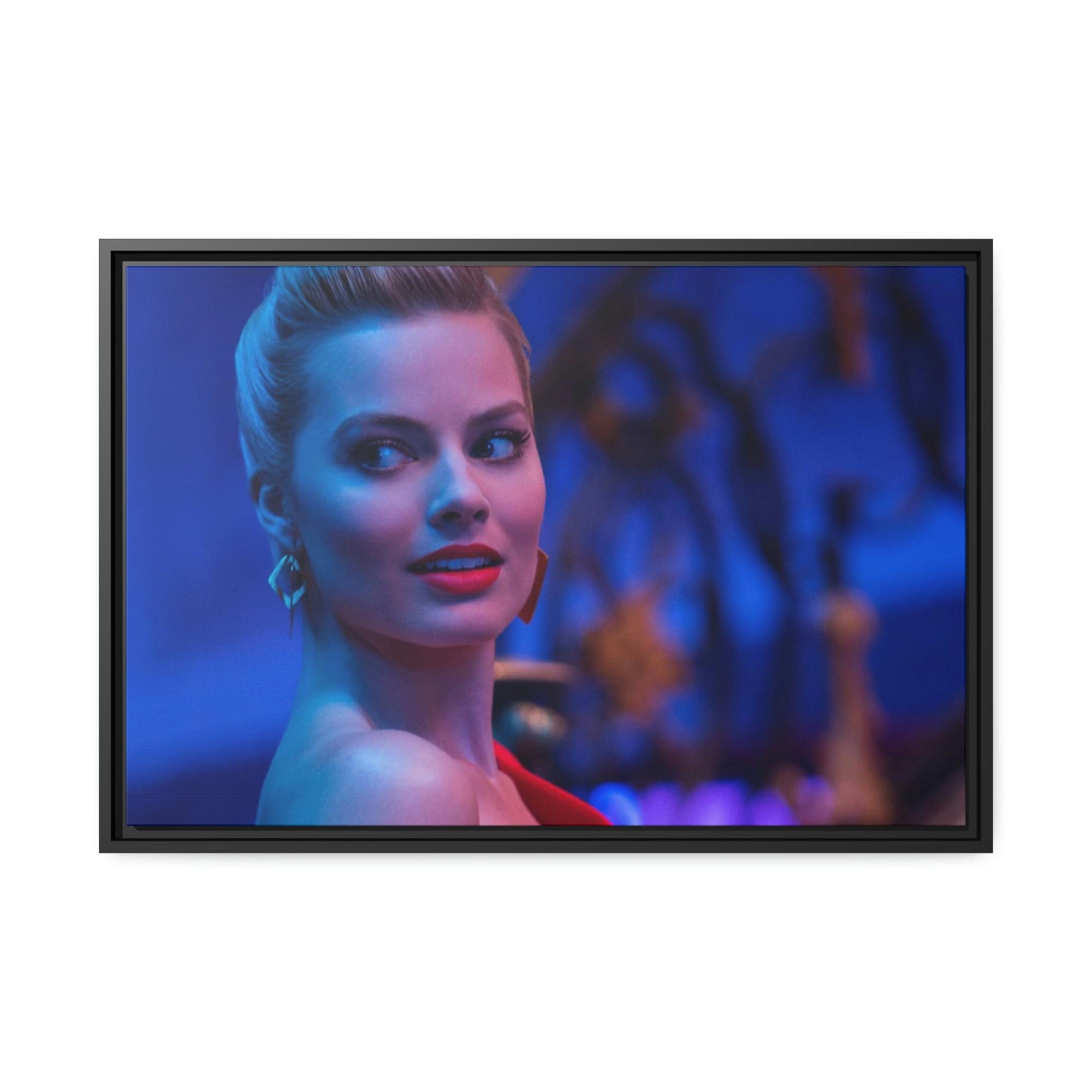 Celebrities Glamorous Hollywood Nights: Celebrity Portrait on Framed Canvas