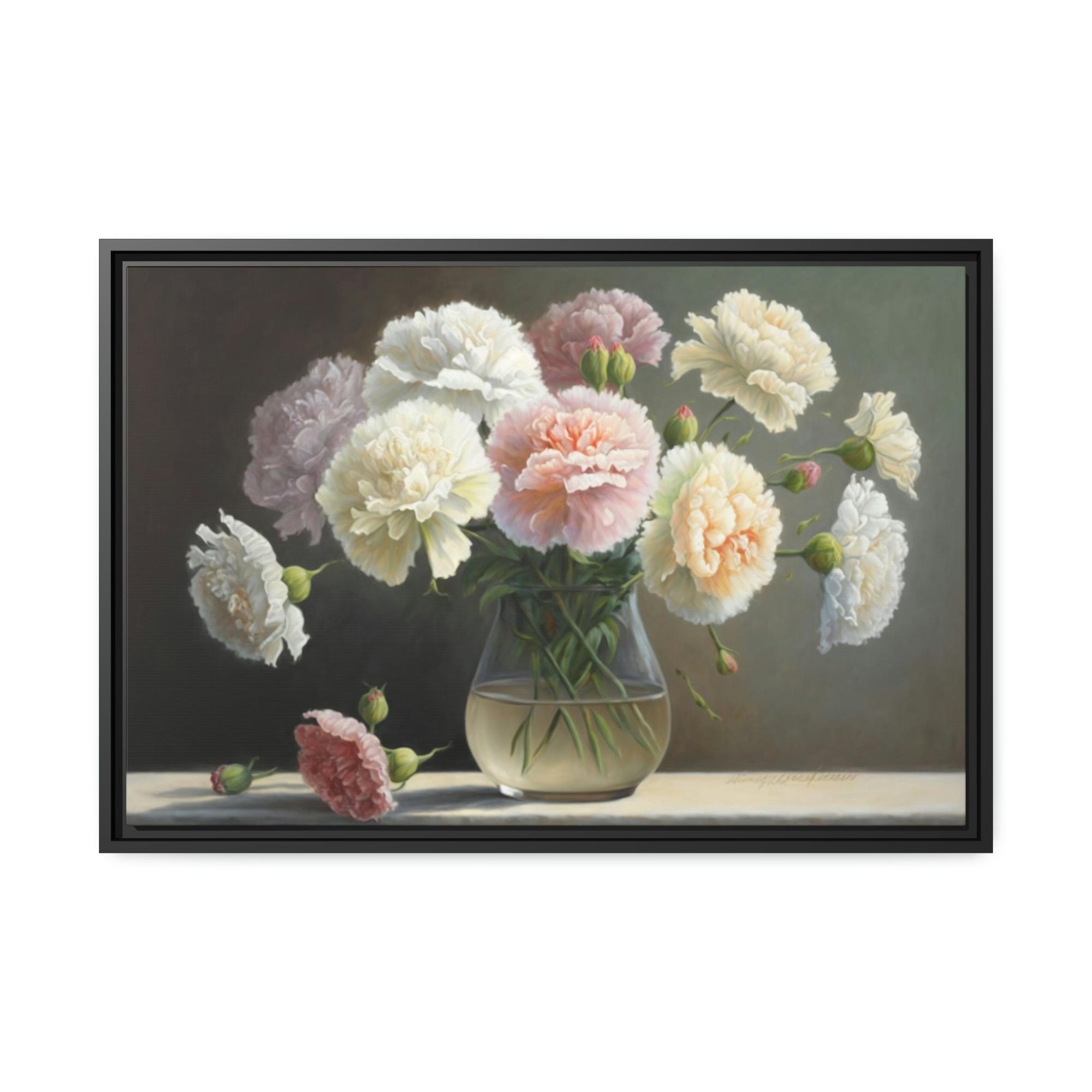 Carnations Garden Treasures: Carnations Print on Canvas and Art Prints for Your Home