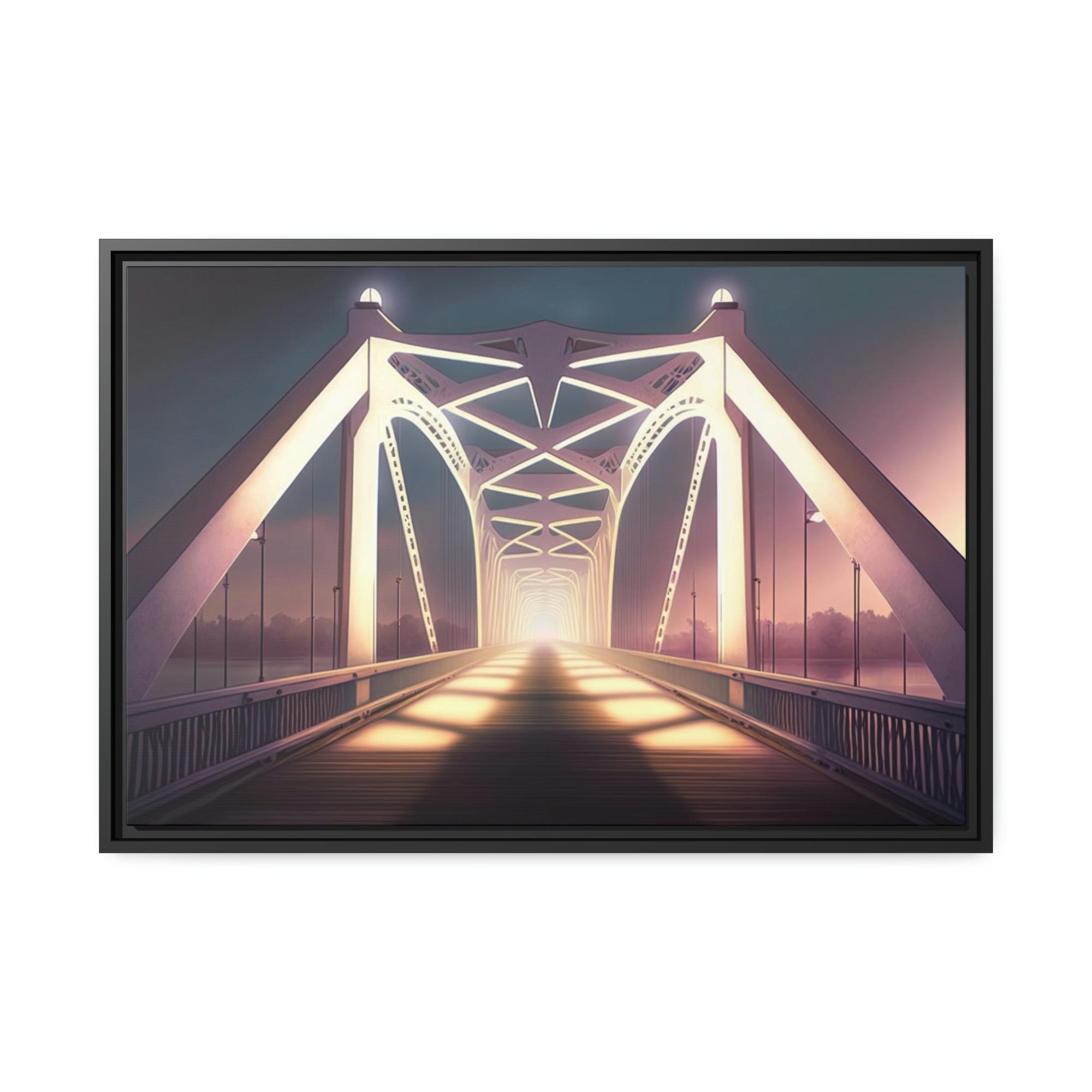 Bridge Bridge to Serenity: Beautiful Artwork of a Bridge on Canvas and Print