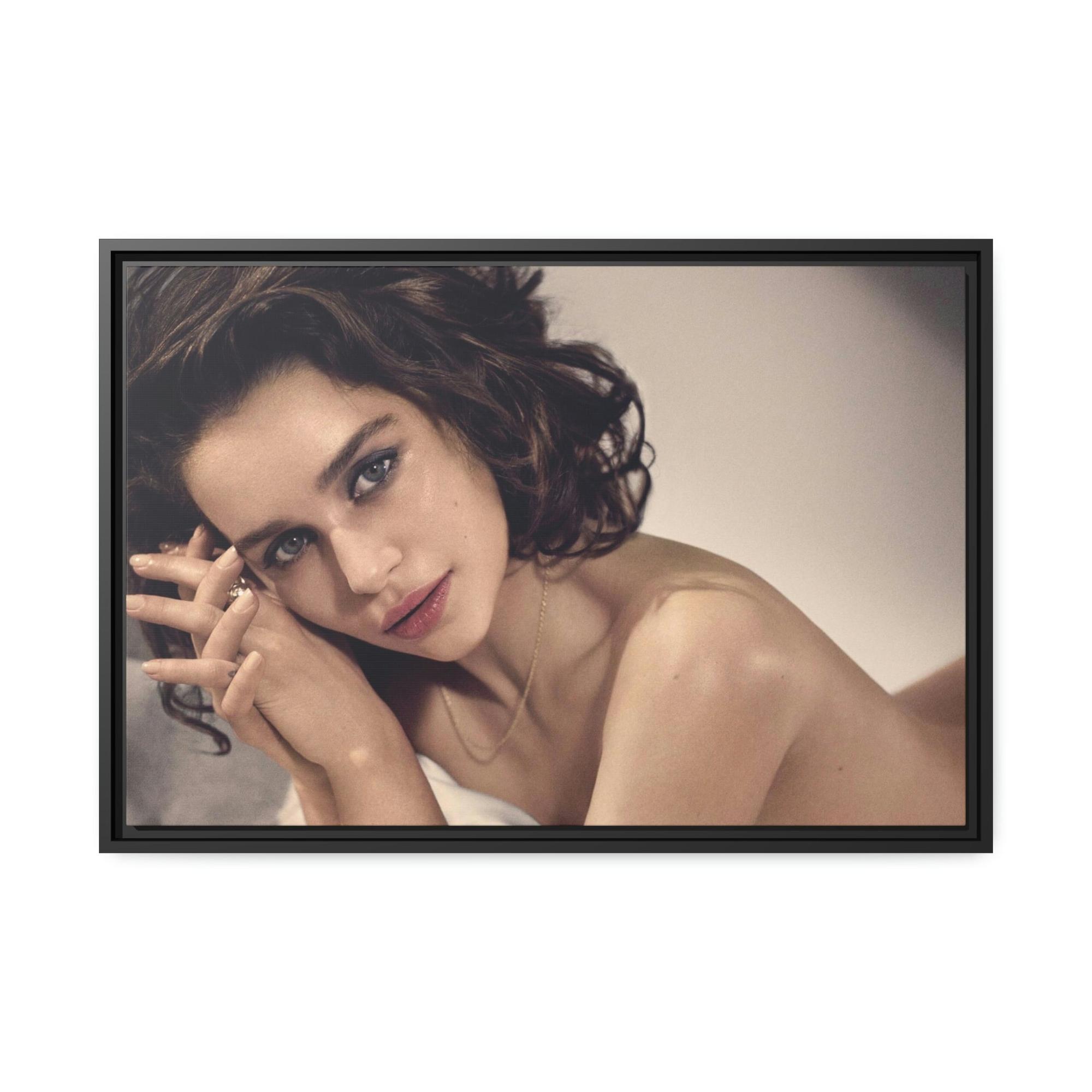undefined Famous Faces: Art Prints of Celebritie on Natural Canvas
