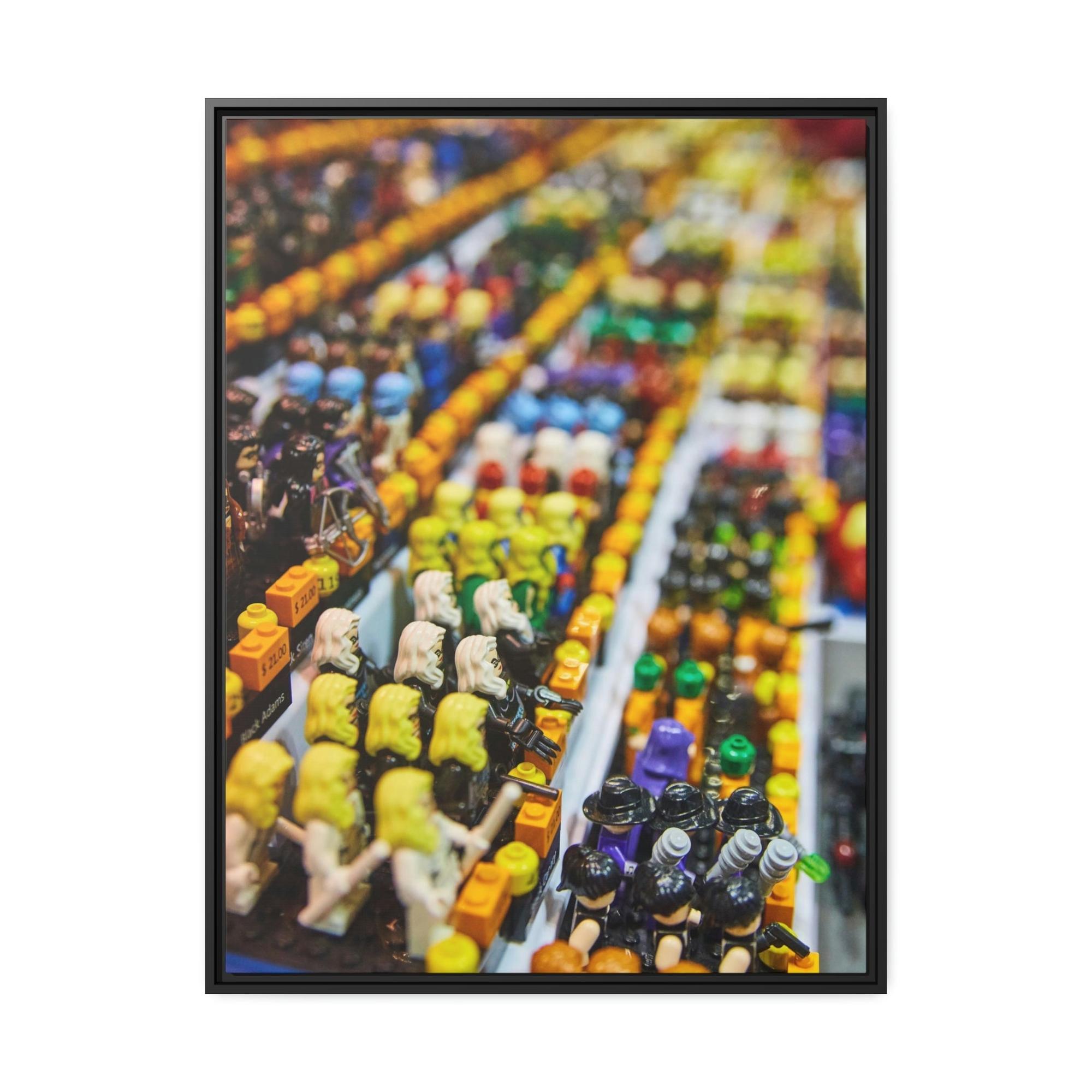 Lego Lego Adventures: Framed Canvas and Print of Lego Themed Worlds