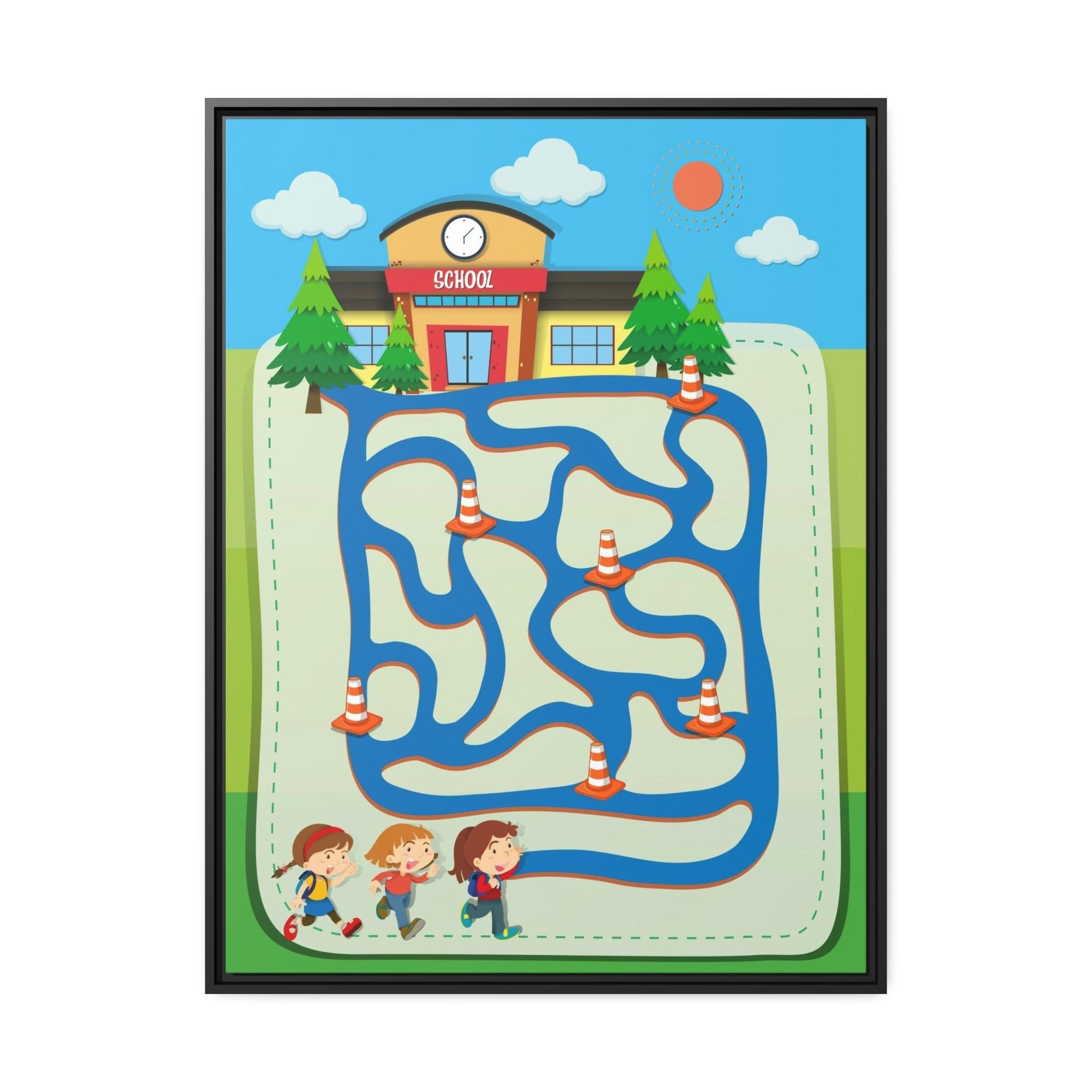 Kids Maps Inspire Their Imagination: Framed Canvas Maps for Little Explorers