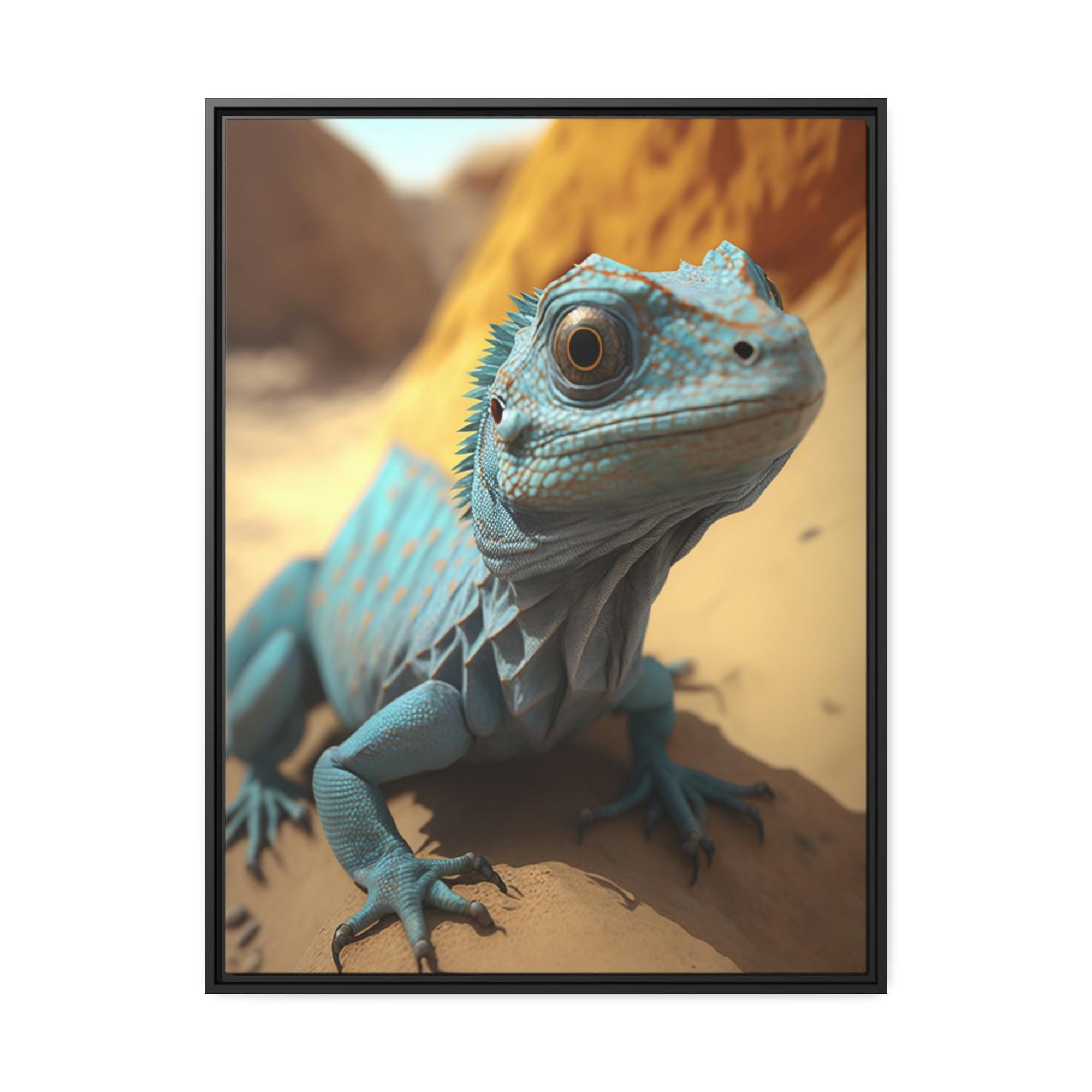 Lizards Lizard in the Wild: Vibrant Canvas and Poster of a Majestic Reptile
