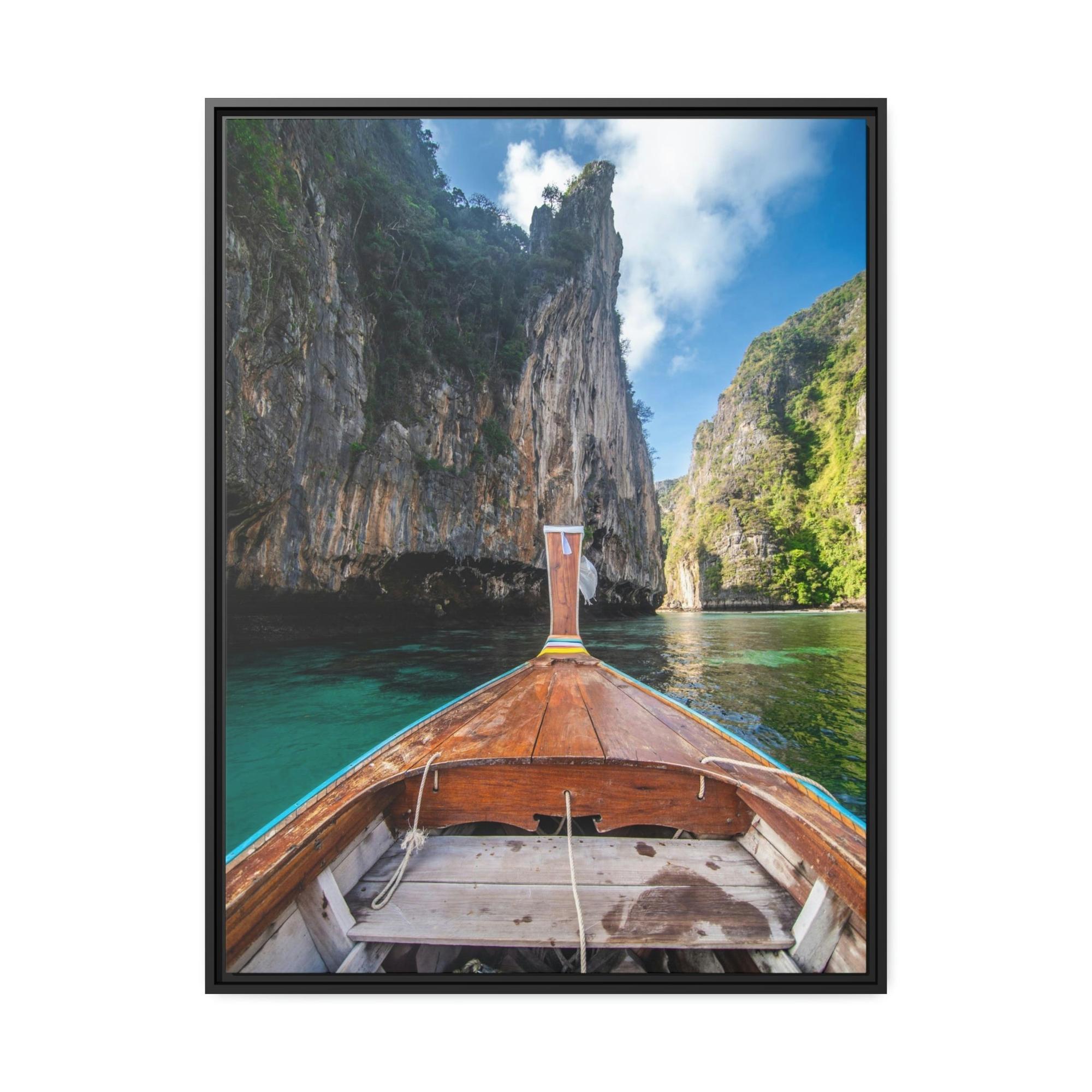 Boating Boating Beauty: Canvas and Framed Poster with Beautiful Boating Art