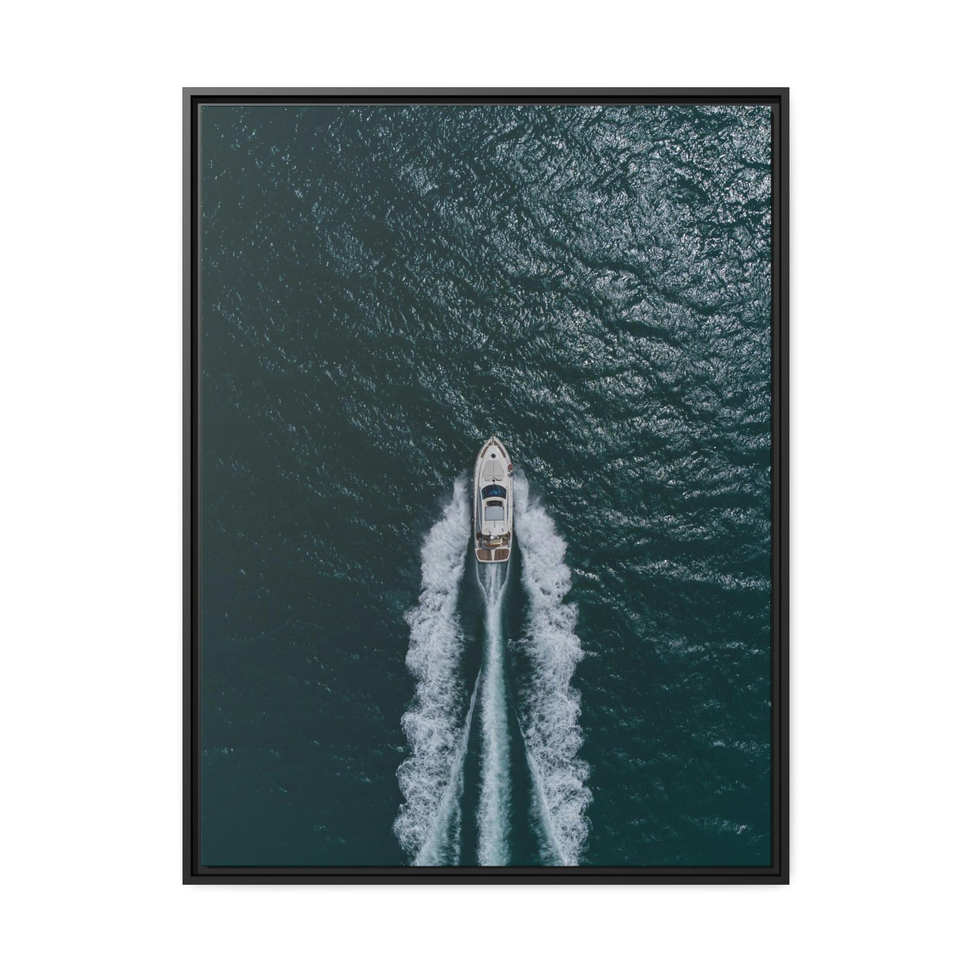 Boats Modern Boat Art: Contemporary Print on Canvas