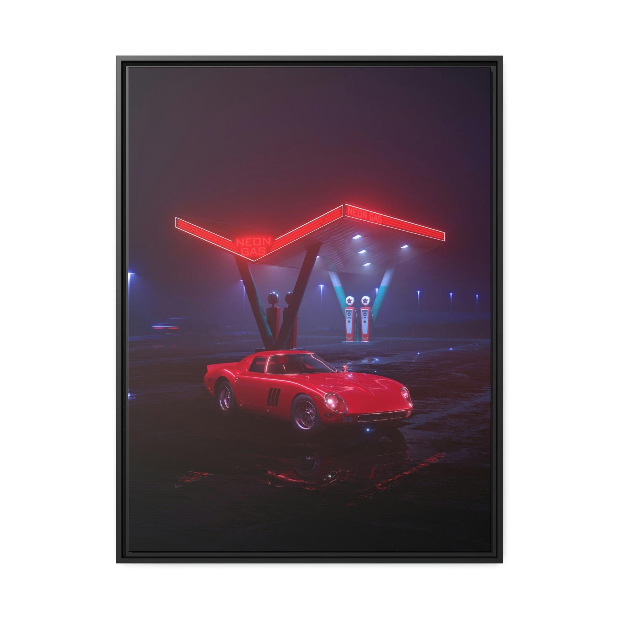 Corvette The Beauty of a Corvette on Natural Canvas & Poster: A Masterpiece Art Piece