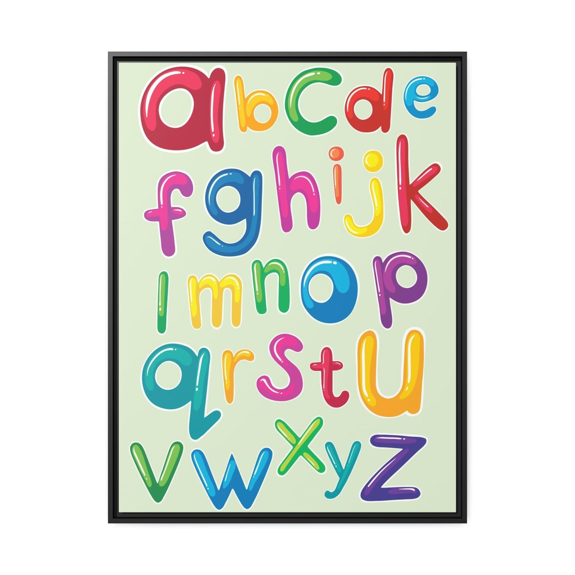 For Kids Fun and Whimsical: Colorful Framed Canvas and Posters for Kids' Rooms