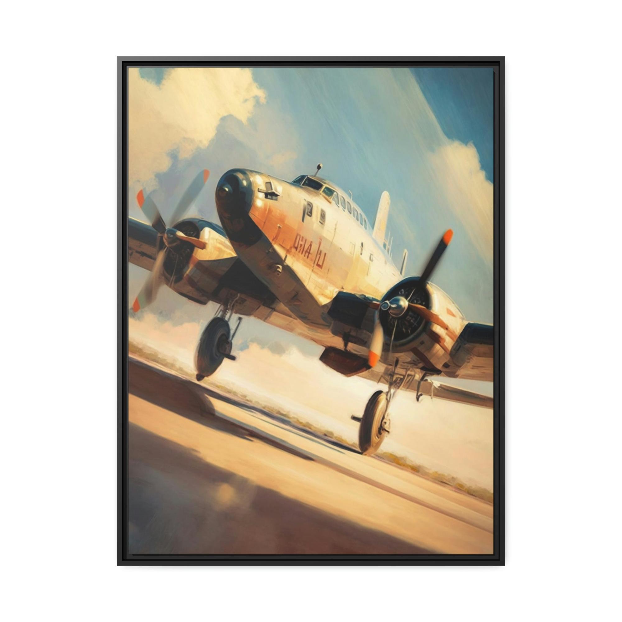 Aircraft Flying Dreams: Captivating Aircraft Wall Art on Framed Poster