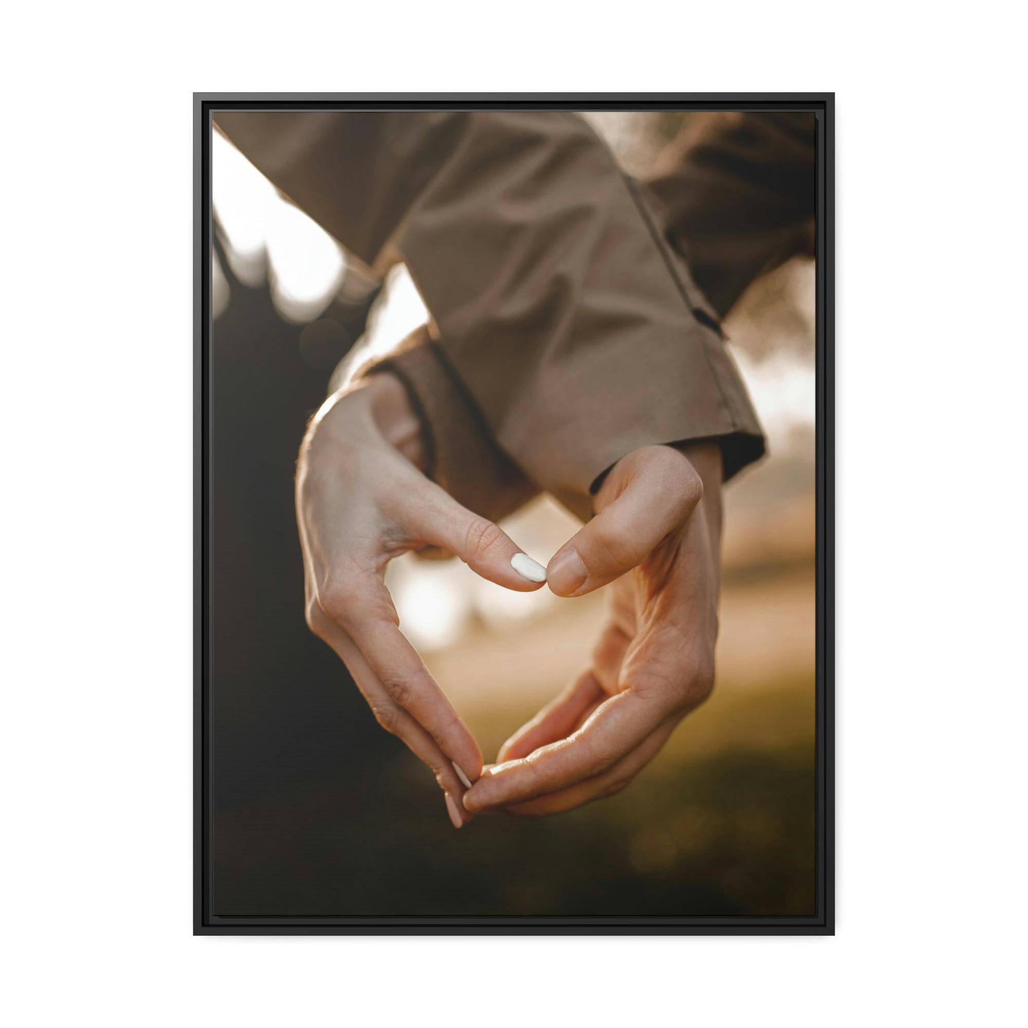Love Love to Remember: Natural Canvas Wall Art of a Couple's First Date