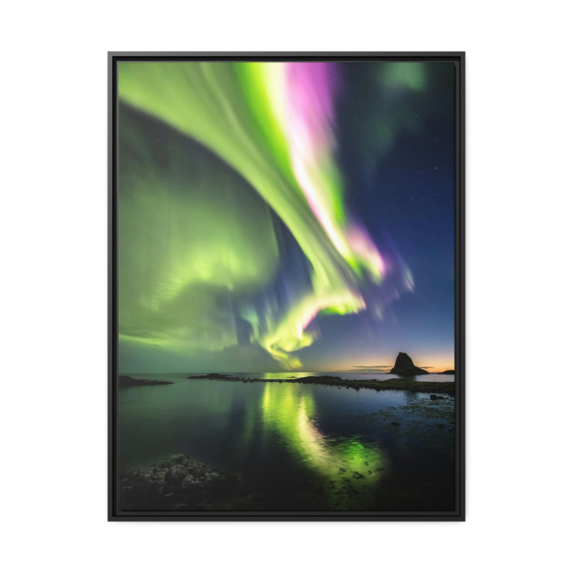 Aurora Borealis Aurora Borealis Dreams: Stunning Framed Canvas Print for Your Home