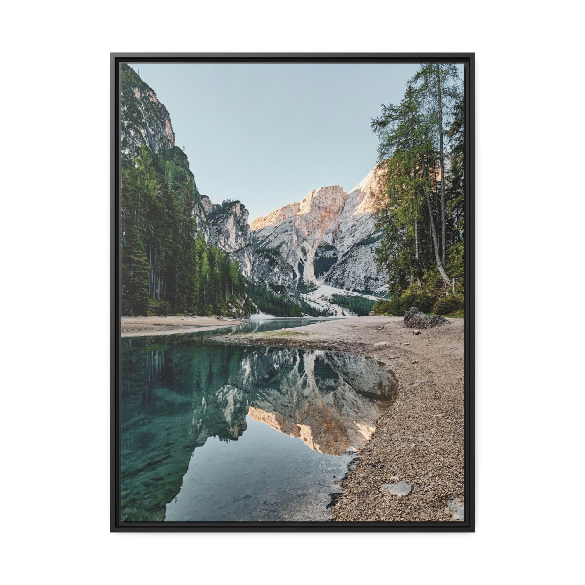 Lakes And Rivers Blissful Waterways: Artful Canvas and Poster Print of Lakes and Rivers