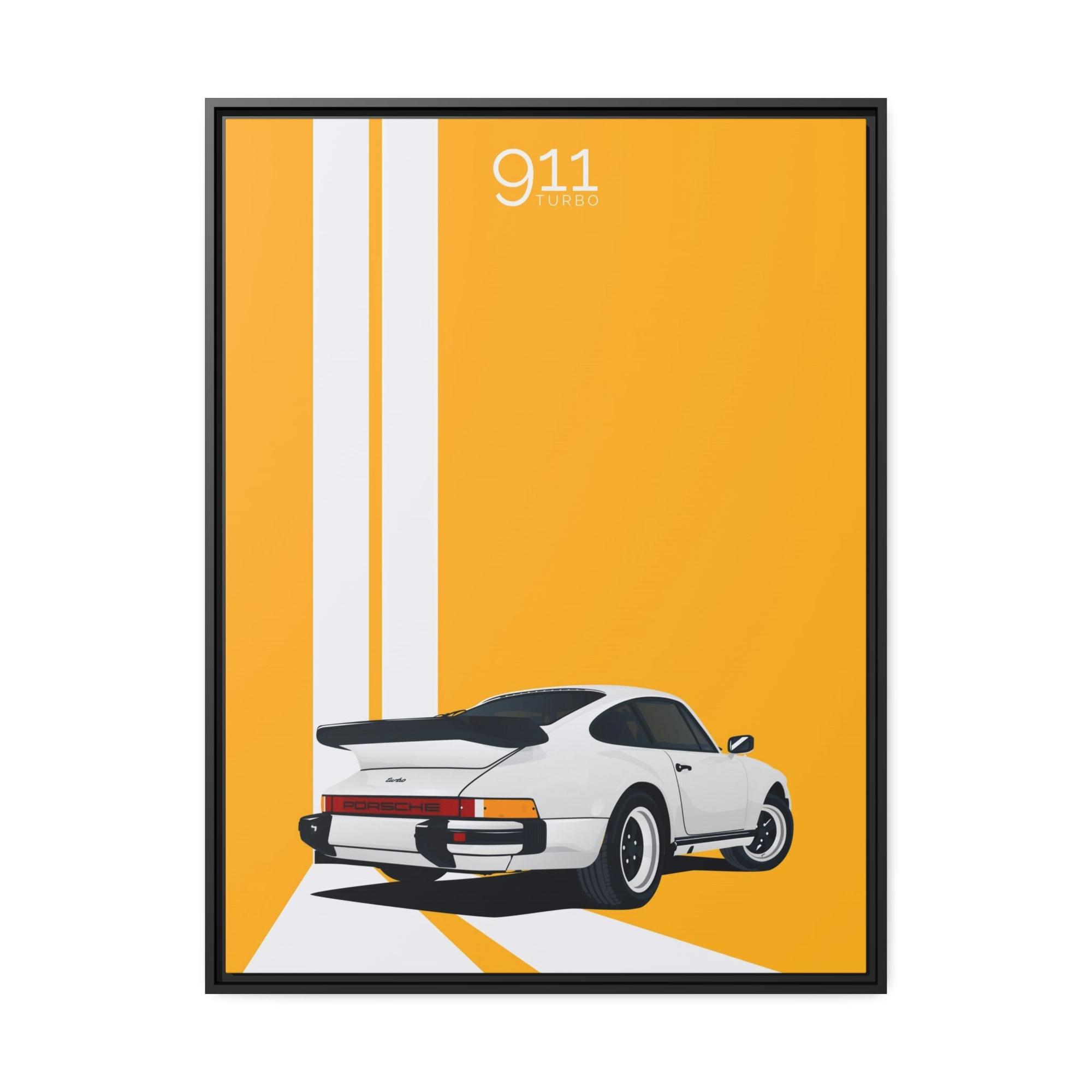 undefined Racing with Style: A Canvas & Poster Print of Porsche's Sleek Lines in Action