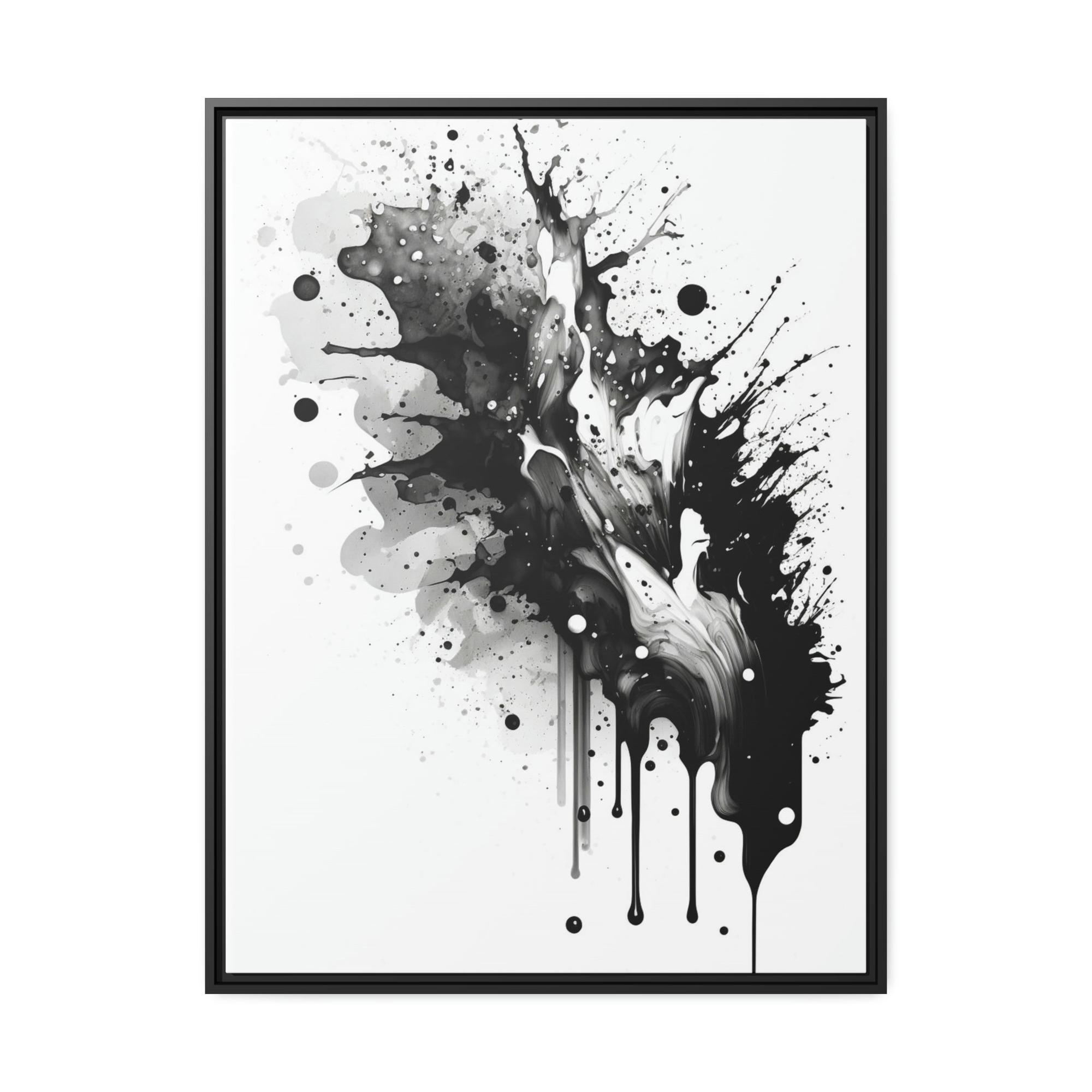 Black White The Contrast of Timeless Elegance: Black and White Canvas Wall Art