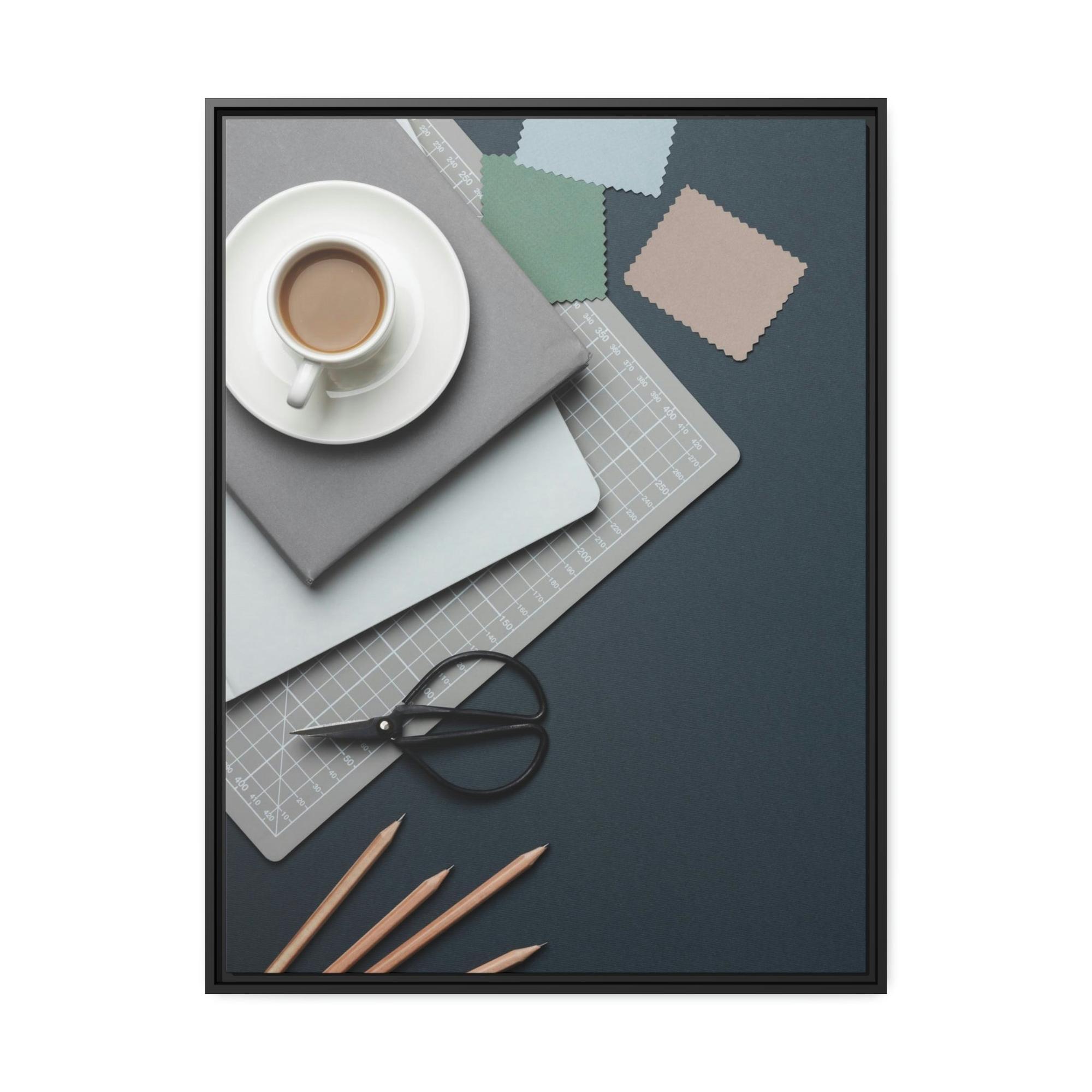 undefined Intellectual Stimulation: Artistic Canvas and Print with Scientific Elements