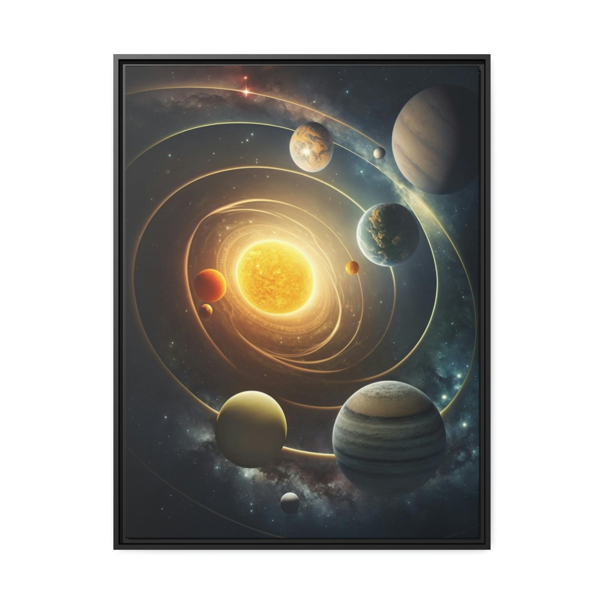 undefined Discover the Cosmos: Framed Canvas Art of the Solar System for an Out-of-This-World Experience
