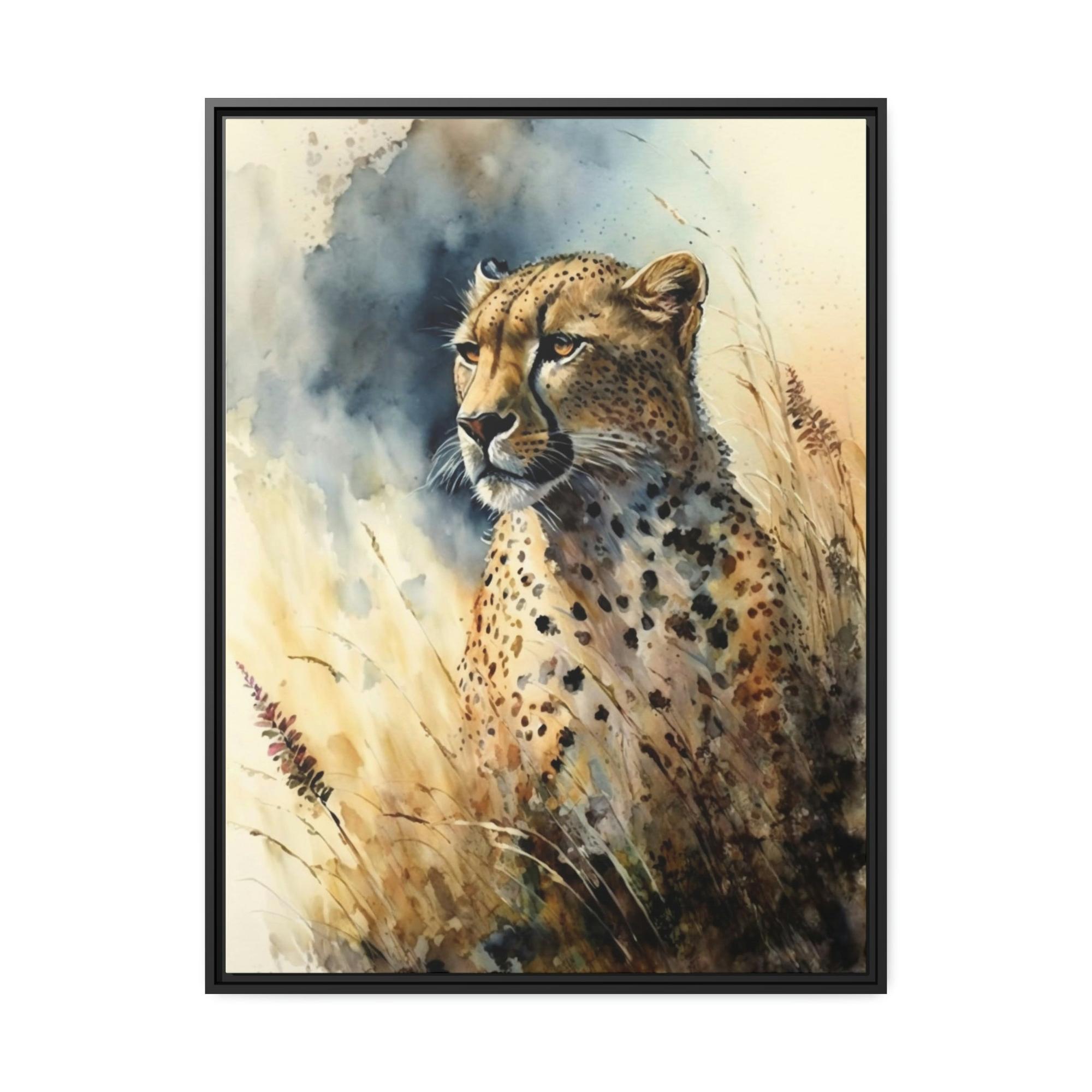 Cheetahs Graceful Movement: Cheetahs on Stunning Wall Canvas