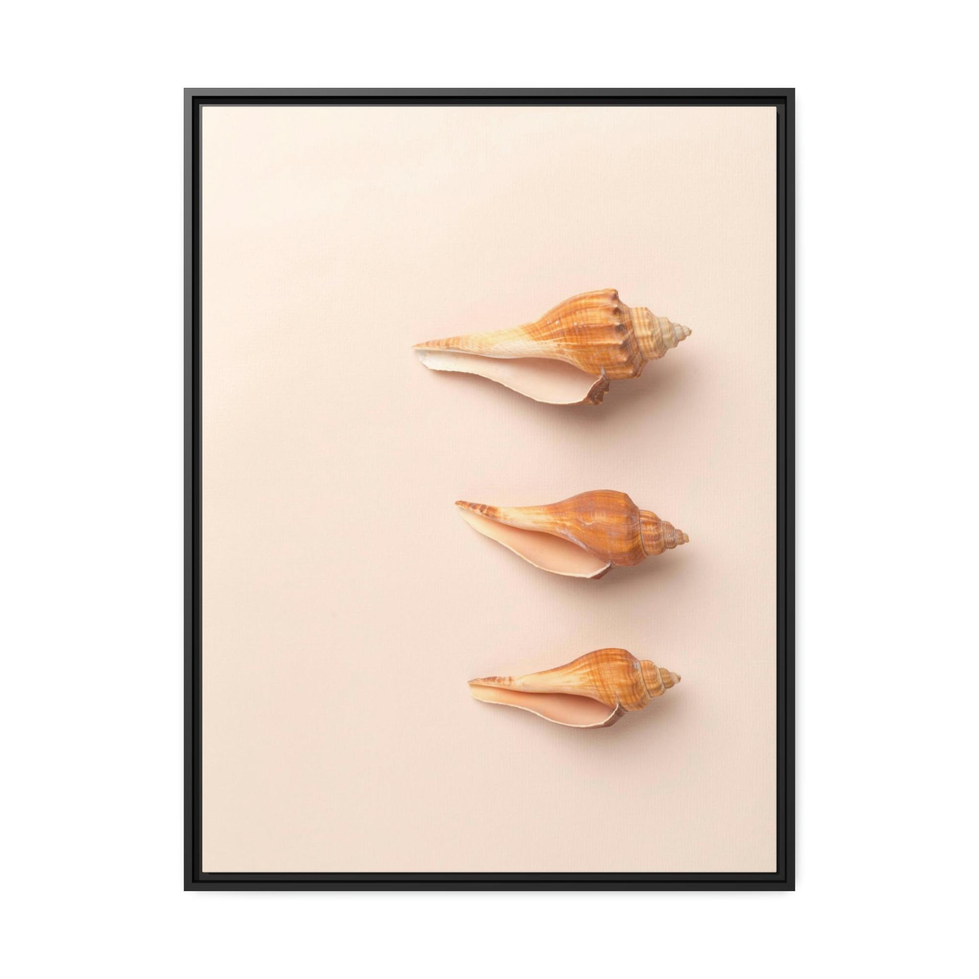 undefined Shimmering Shells: Striking Shell Art on Natural Canvas & Poster