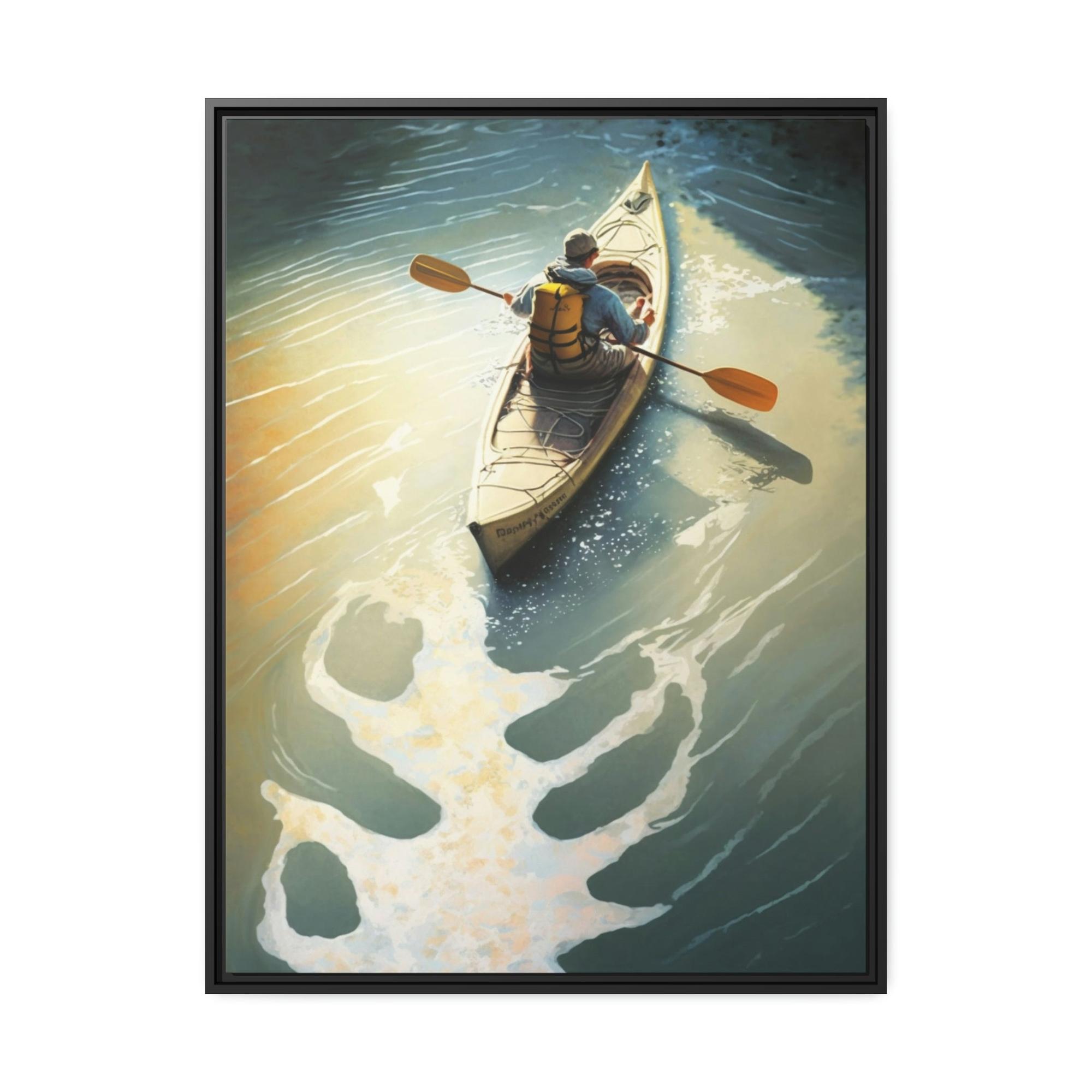 Boating Boating Bliss: Wall Art and Print on Canvas with Relaxing Boating Art