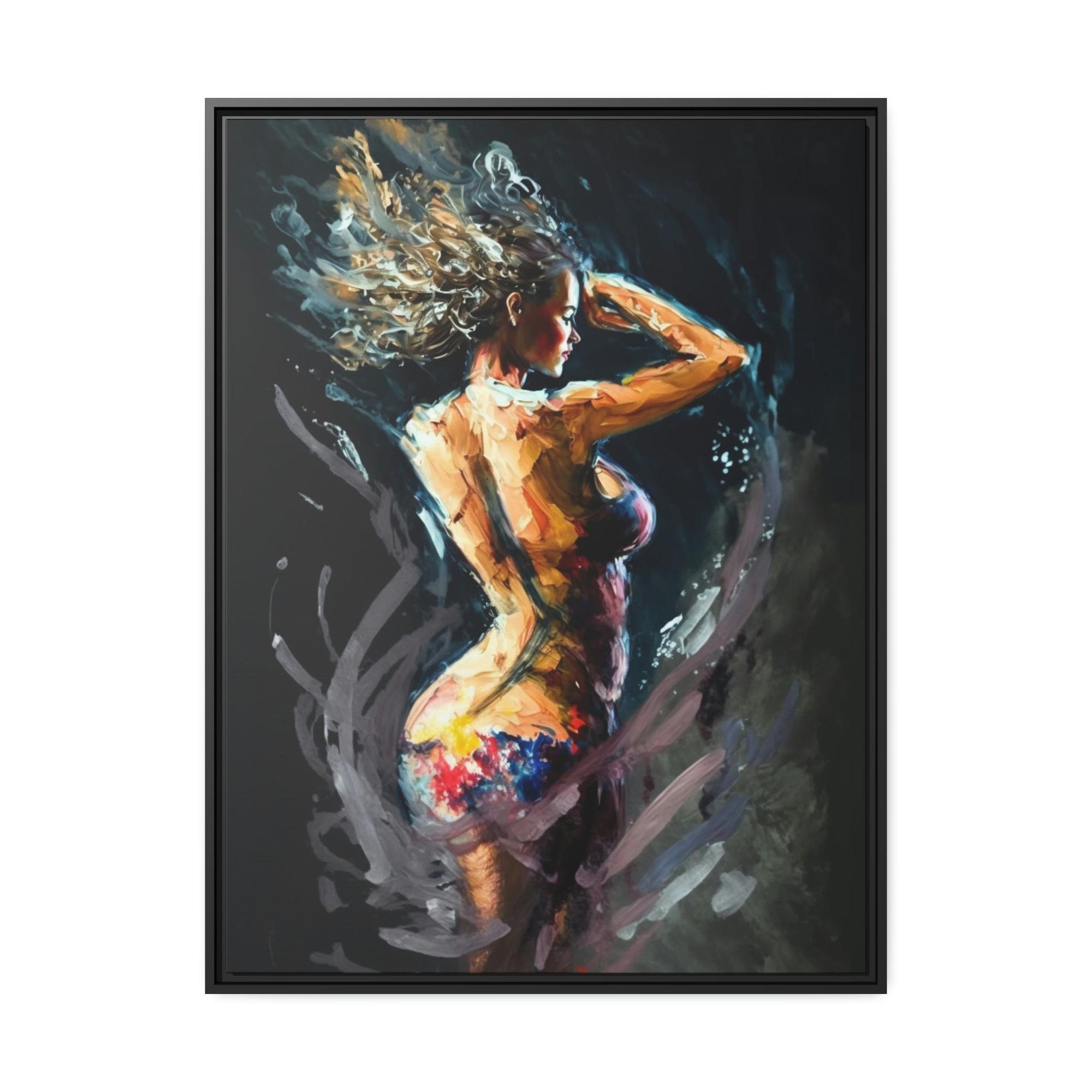 Abstract Figures The Art of Movement: Canvas & Poster Print of Abstract Dance Figures