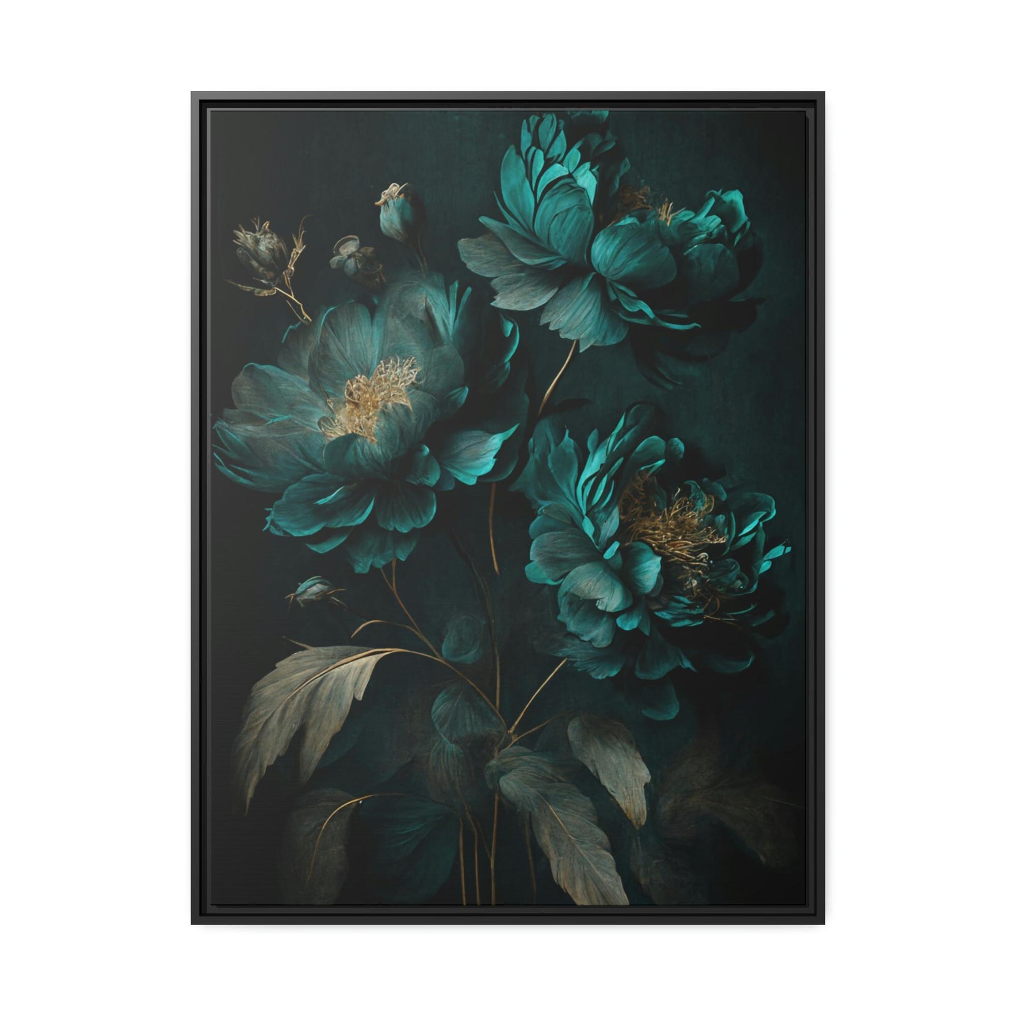 undefined Natural Canvas & Poster Print of Abstract Blooms: Floral Wall Art