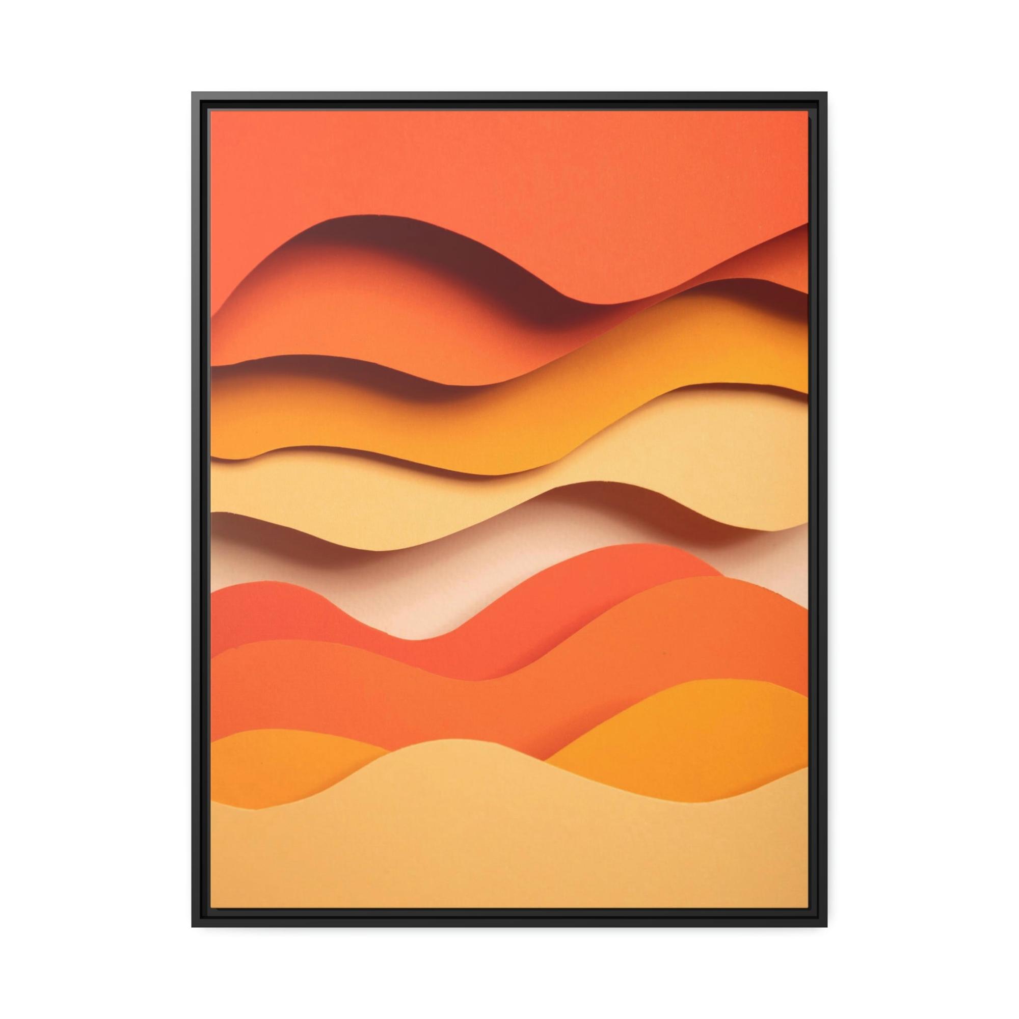 undefined Radiant Rays: Colorful Orange Canvas for Your Living Space