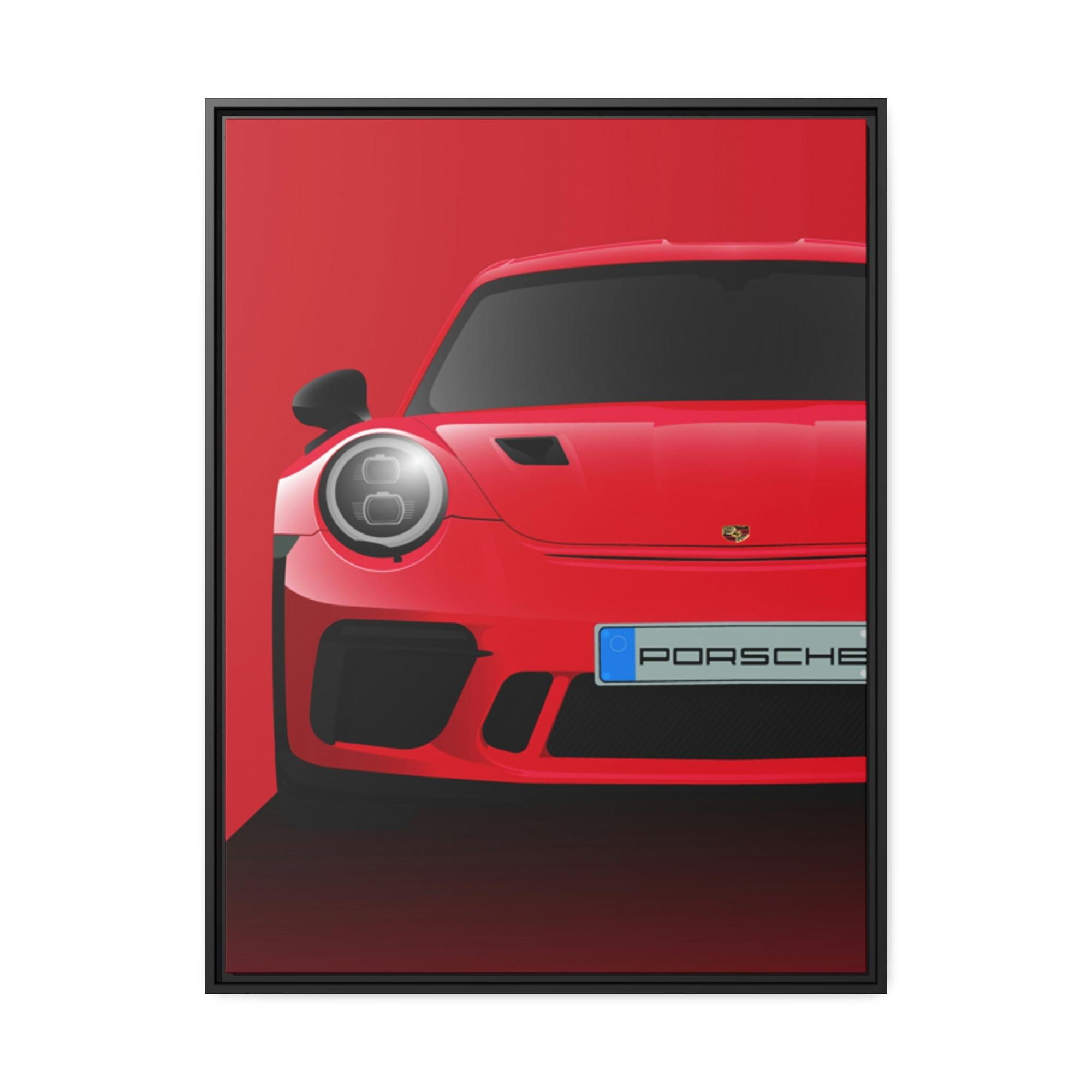 Porsche The Red Rocket: A Poster Print of a Red Porsche That Captivates the Eye