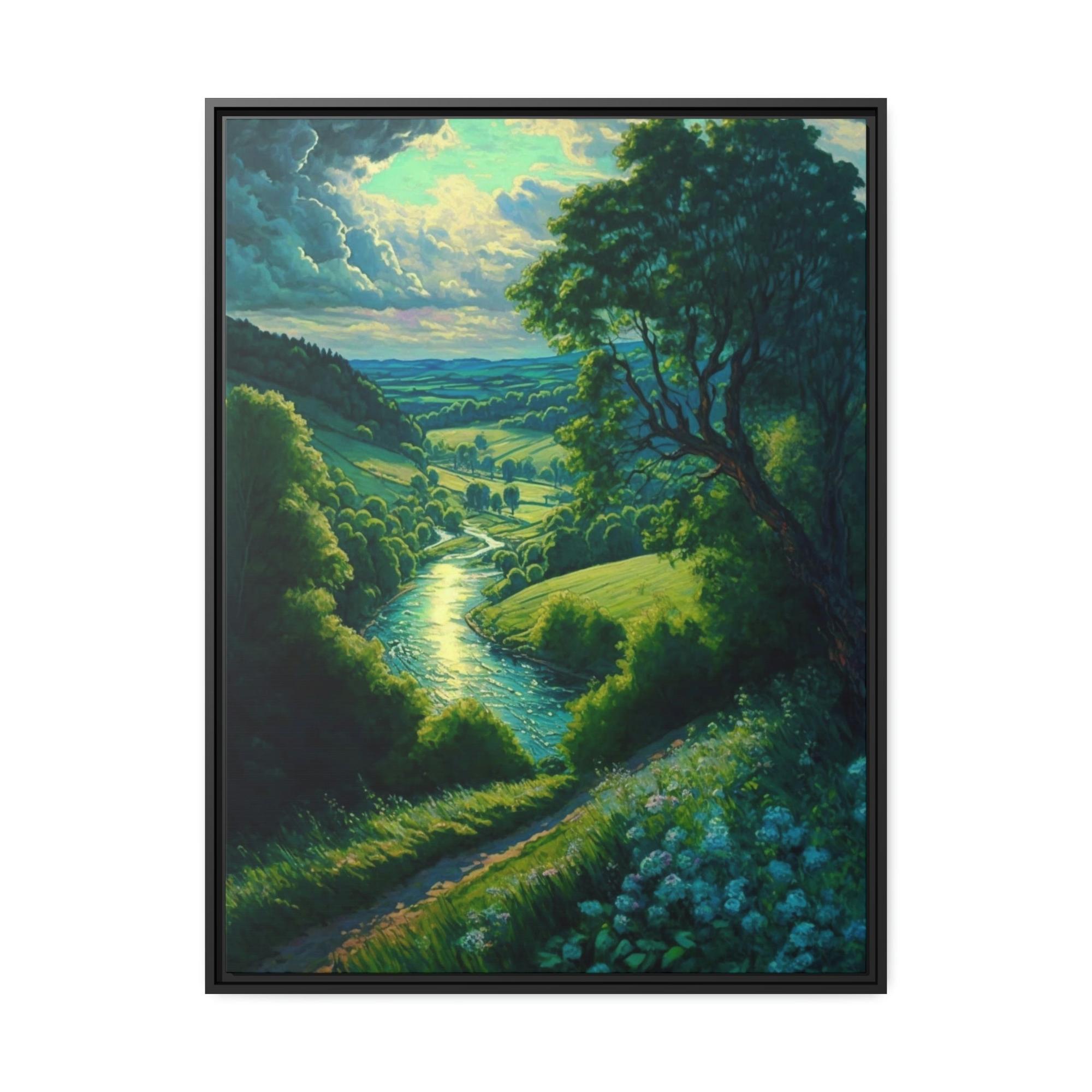 Lakes And Rivers Tranquil Waterscapes: Lakes and Rivers on Canvas and Framed Poster Art