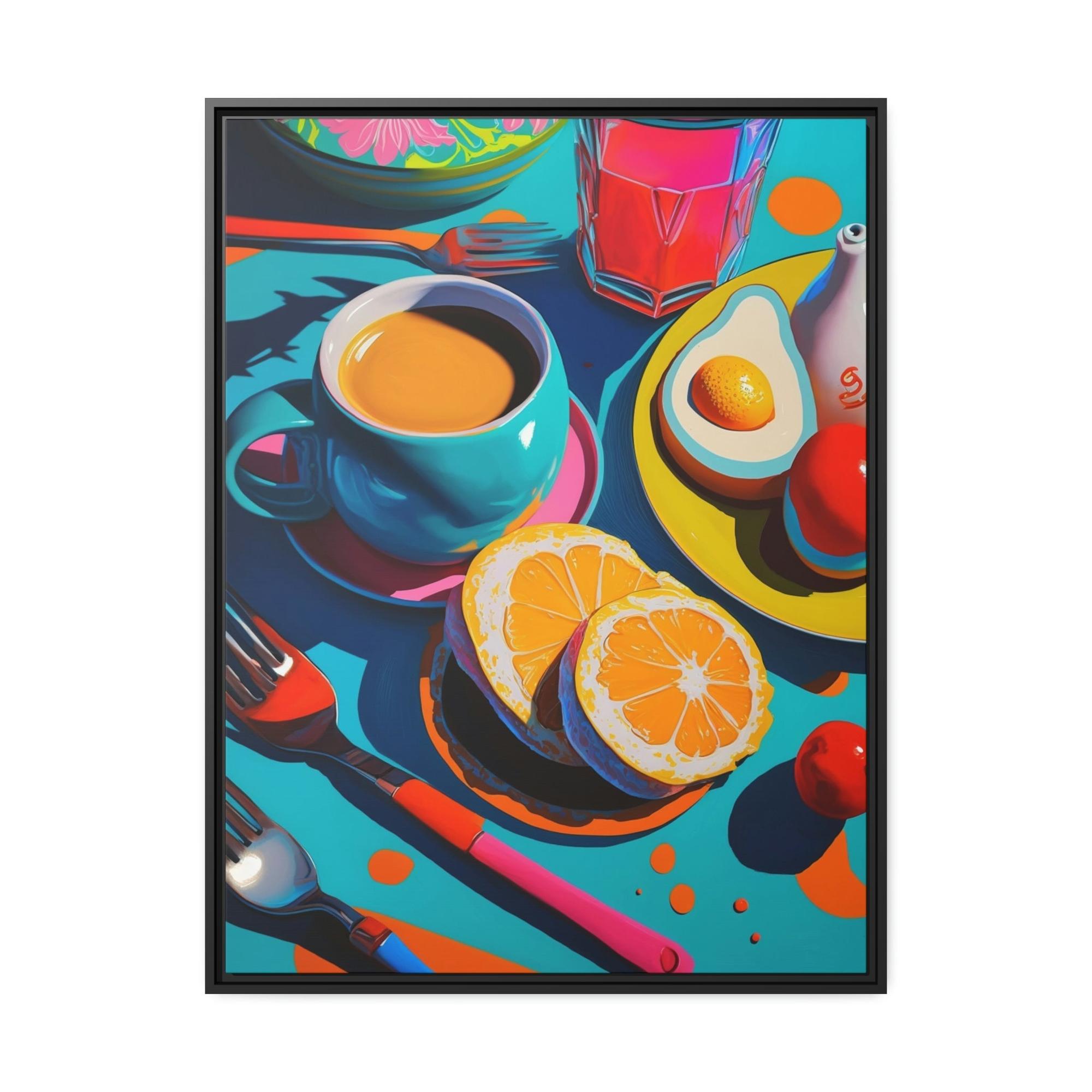 Breakfast Morning Delight: Poster of a Beautifully Served Breakfast Table