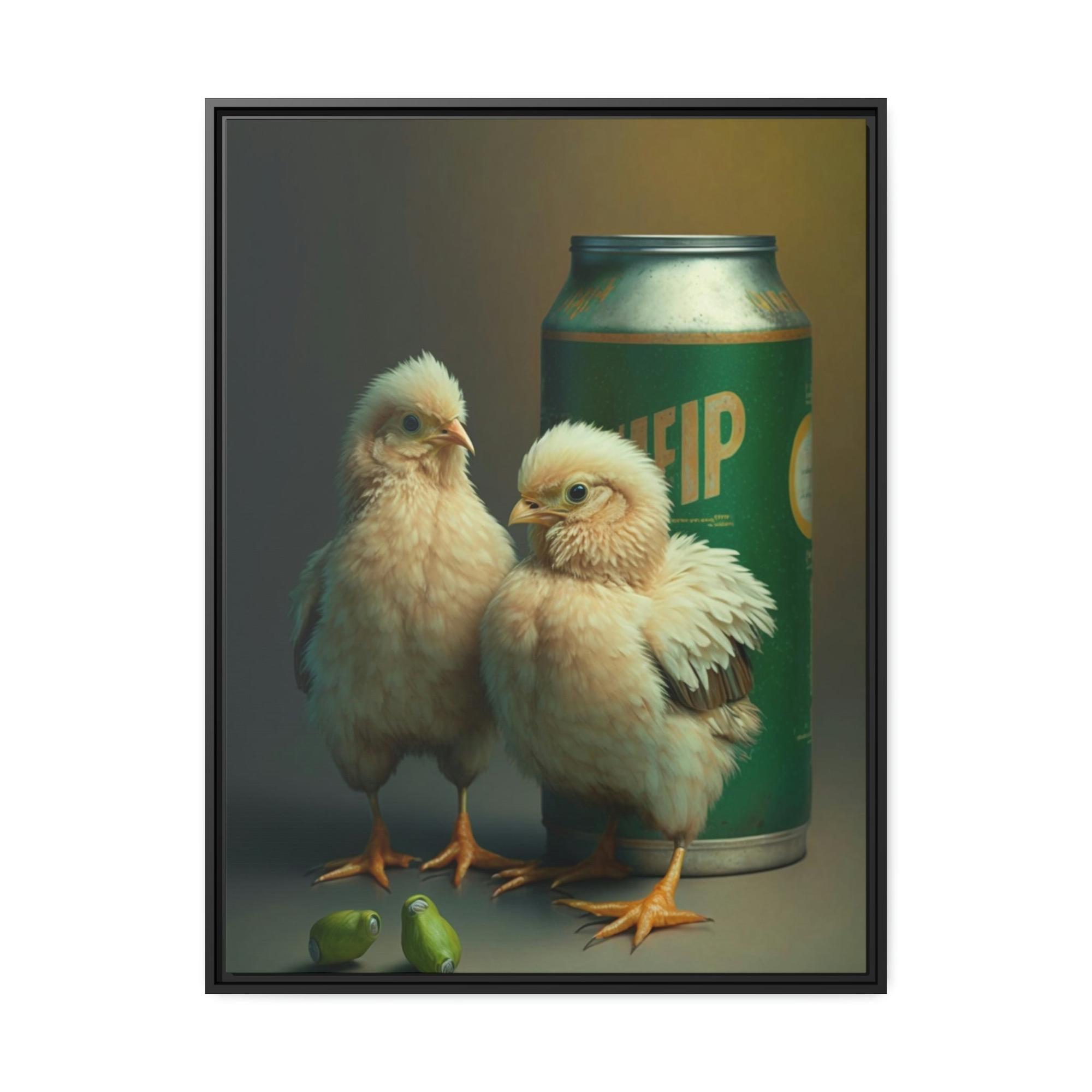 Chickens Feathered Friends: Natural Canvas with Adorable Chicken Portraits