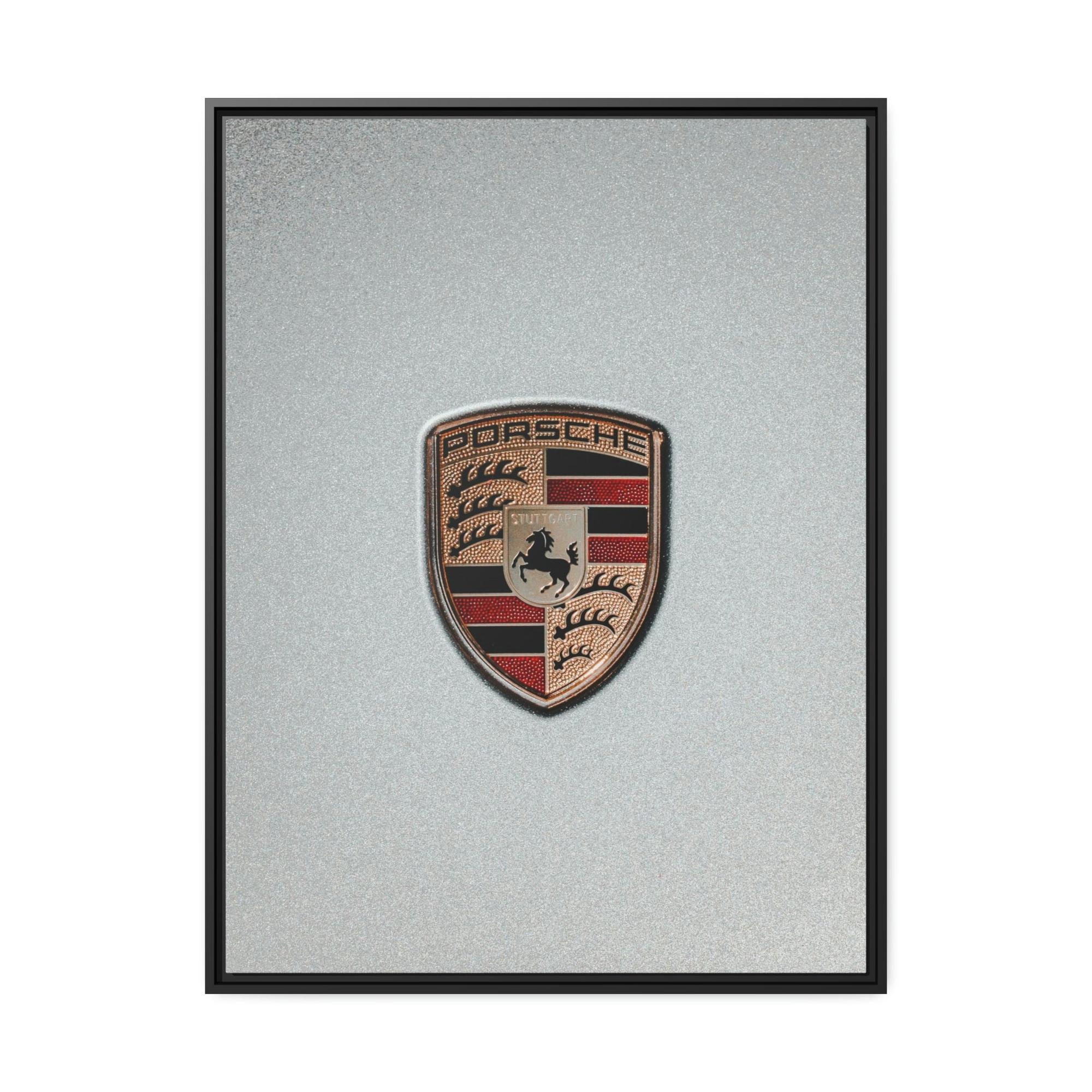 Porsche Timeless Porsche Logo: A Stunning Art Piece on Natural Canvas & Poster